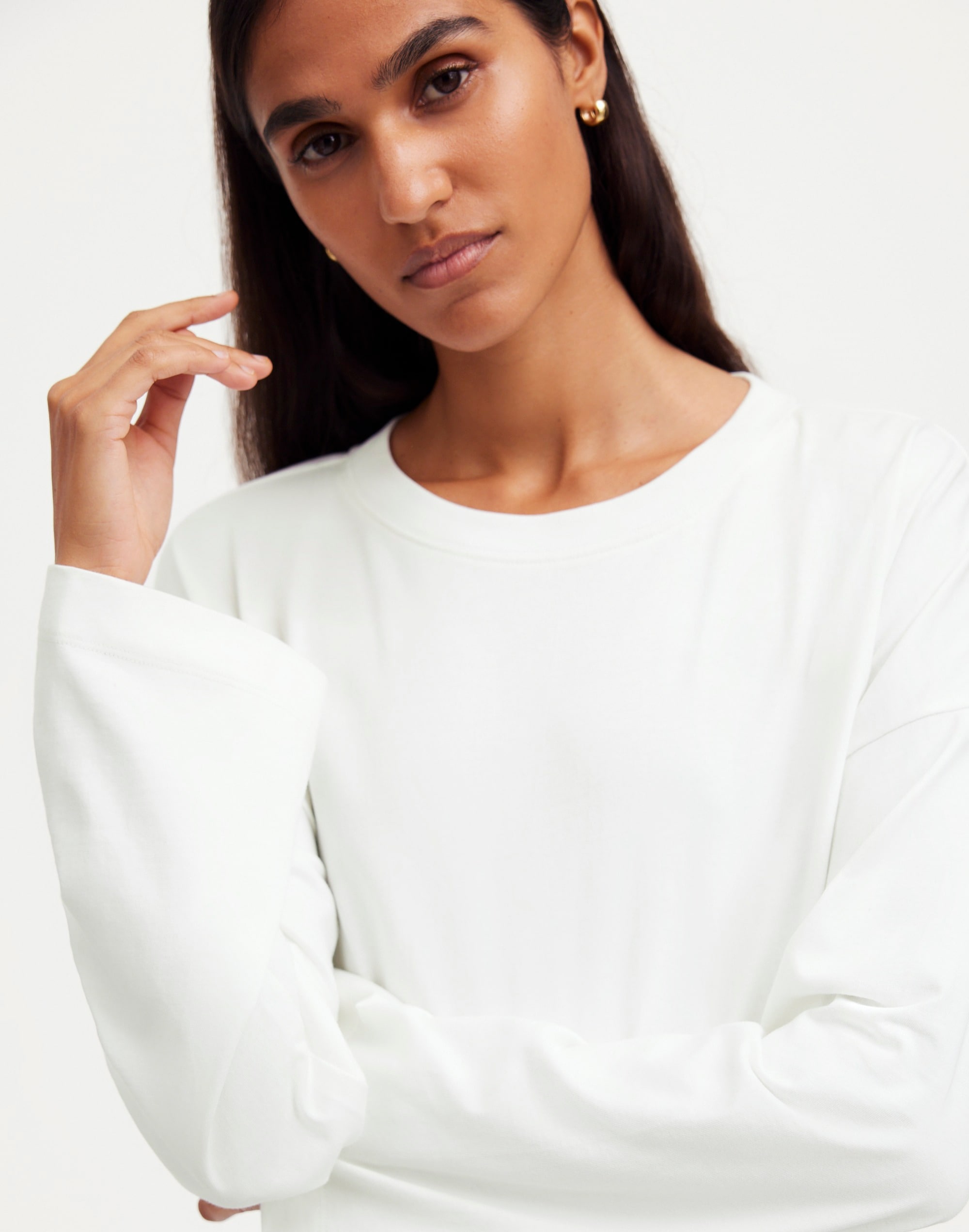 Oversized Long-Sleeve Crewneck Tee | Madewell