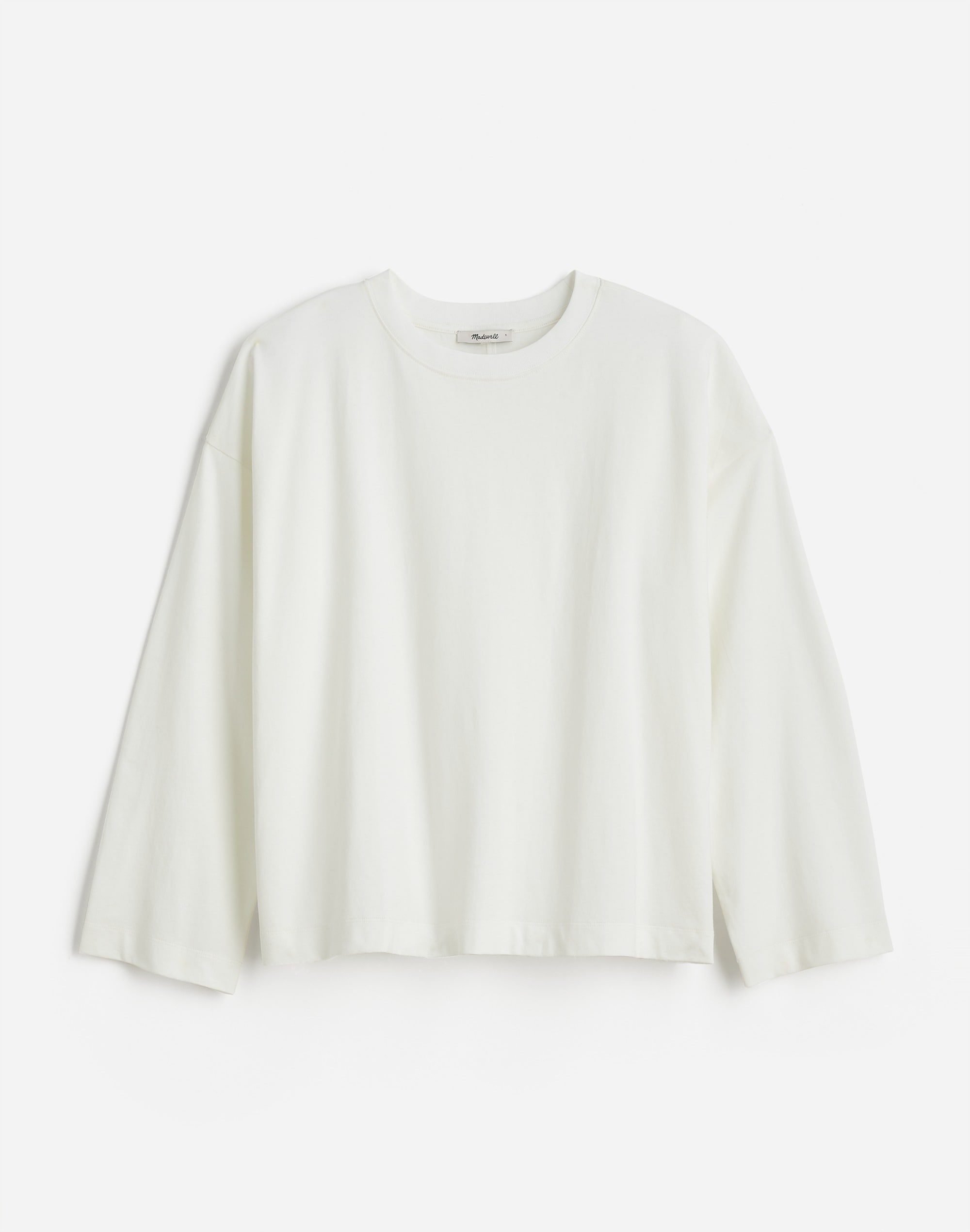 Oversized Long-Sleeve Crewneck Tee | Madewell