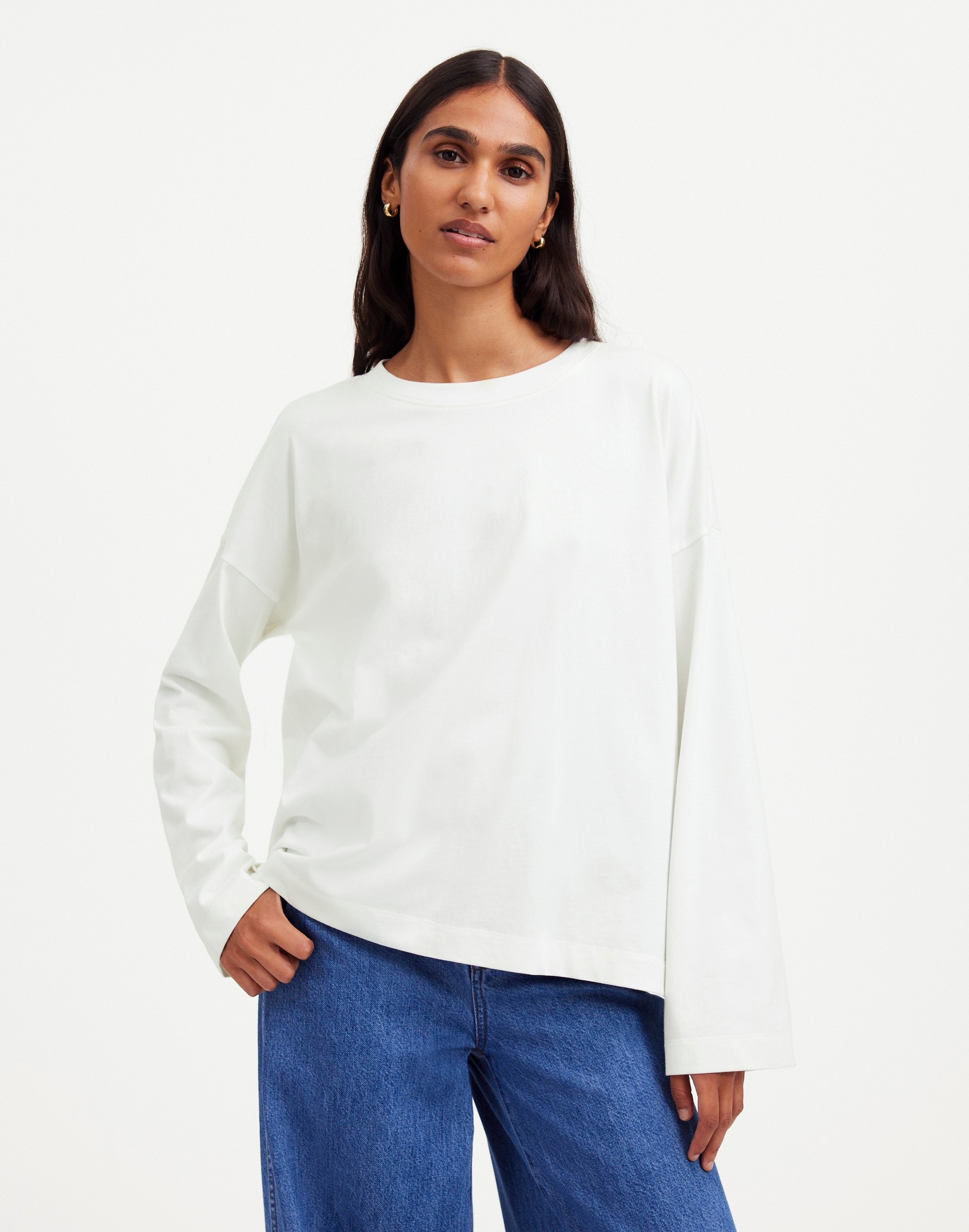 Easy Crewneck Long-Sleeve Tee | Madewell