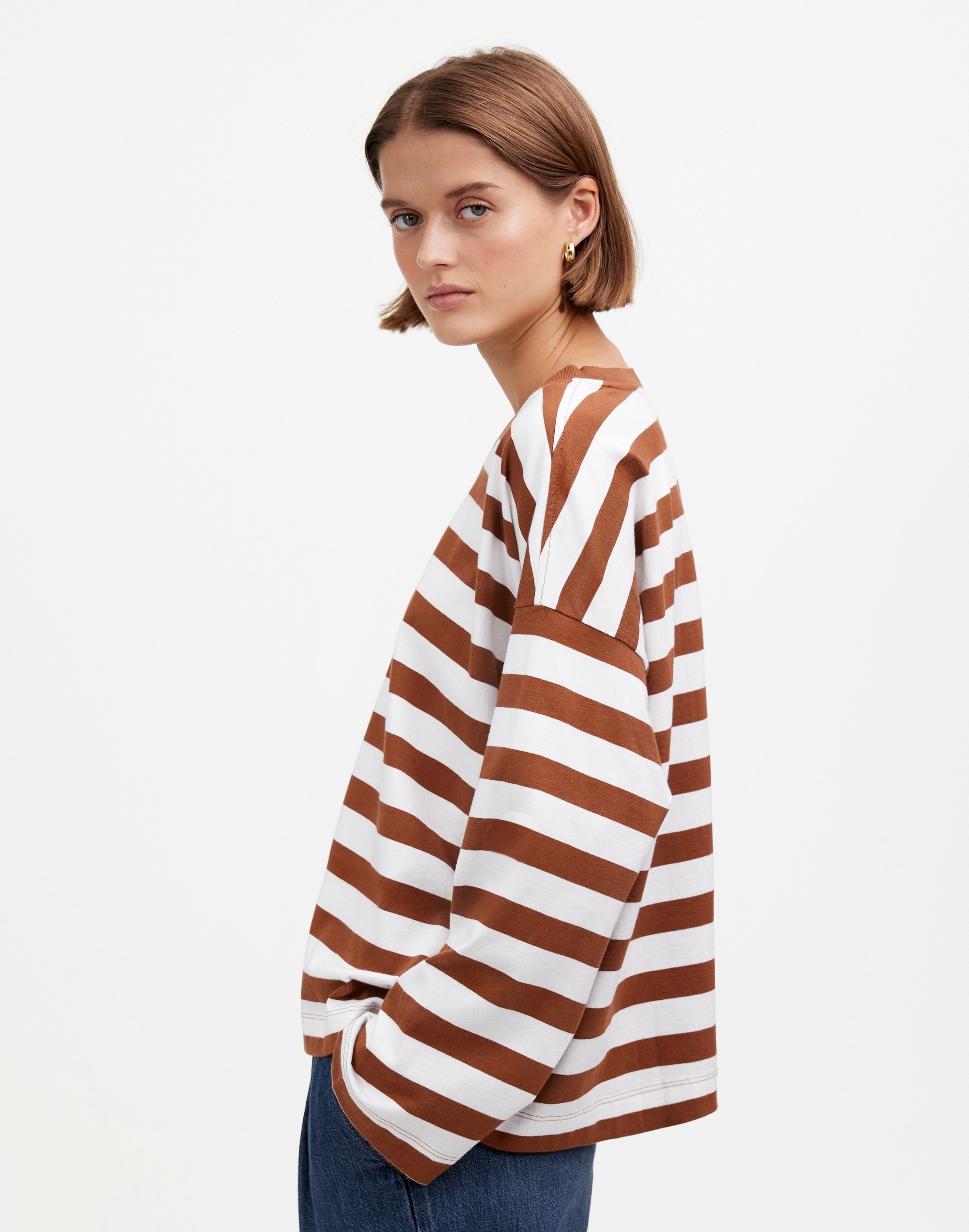 Oversized Long-Sleeve Crewneck Tee | Madewell