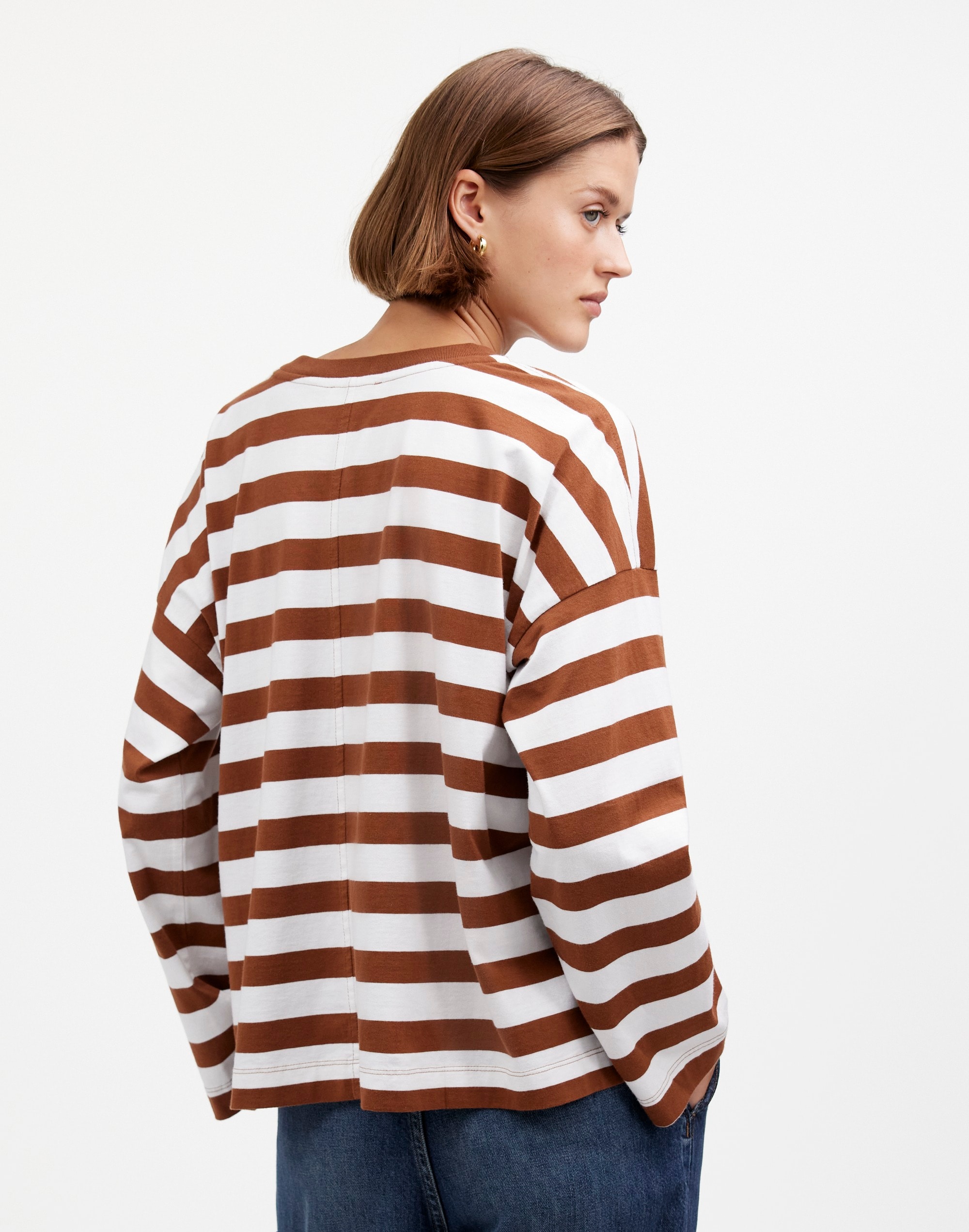 Oversized Long-Sleeve Crewneck Tee | Madewell