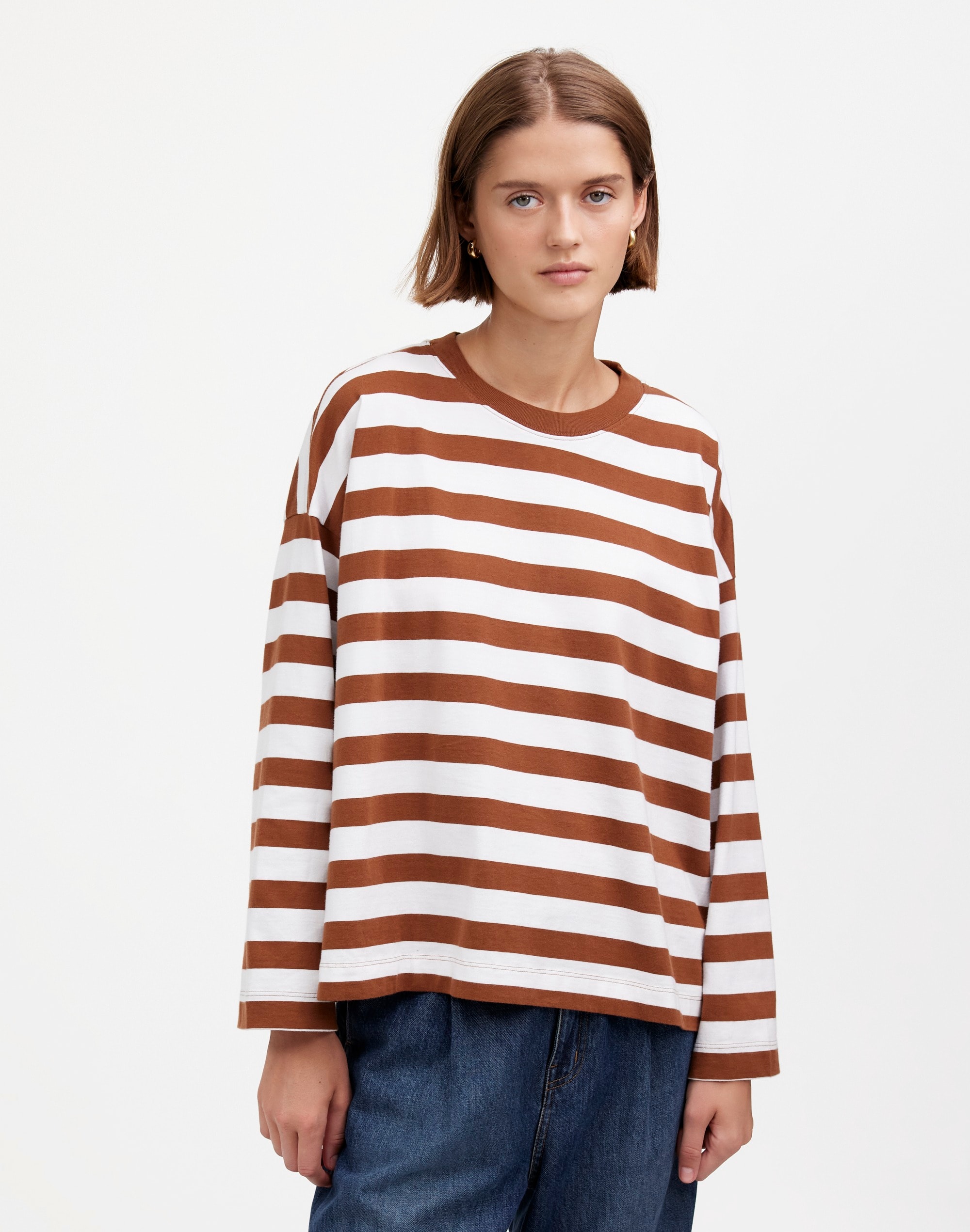 Oversized Long-Sleeve Crewneck Tee | Madewell