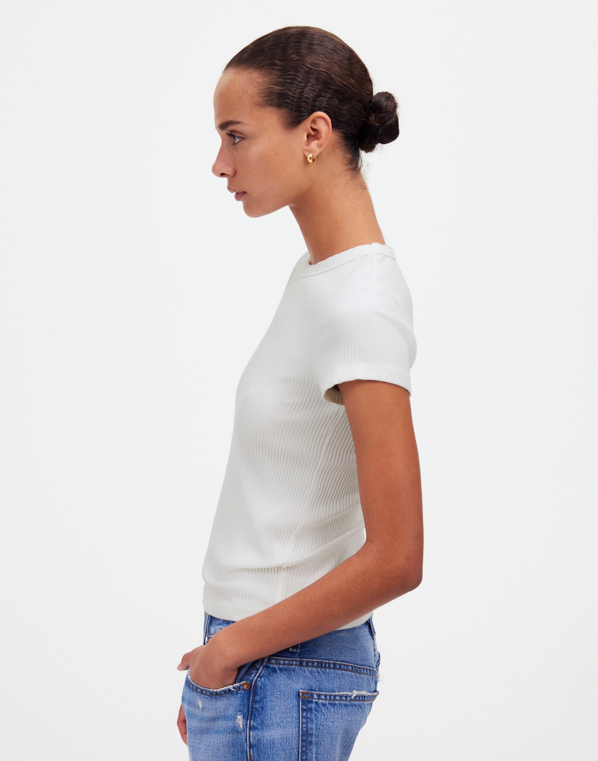 Ribbed Crewneck Tee | Madewell