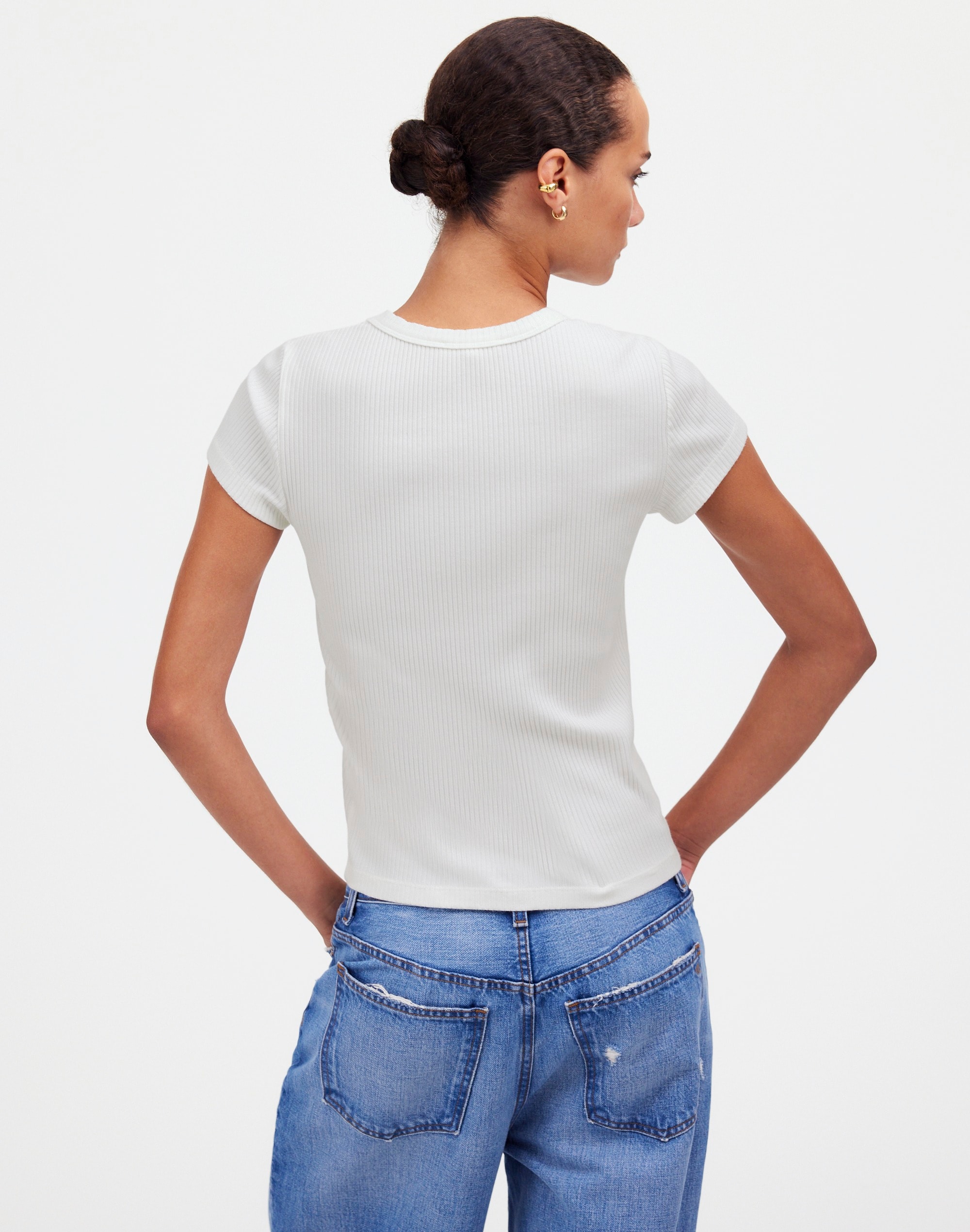 Ribbed Crewneck Tee | Madewell