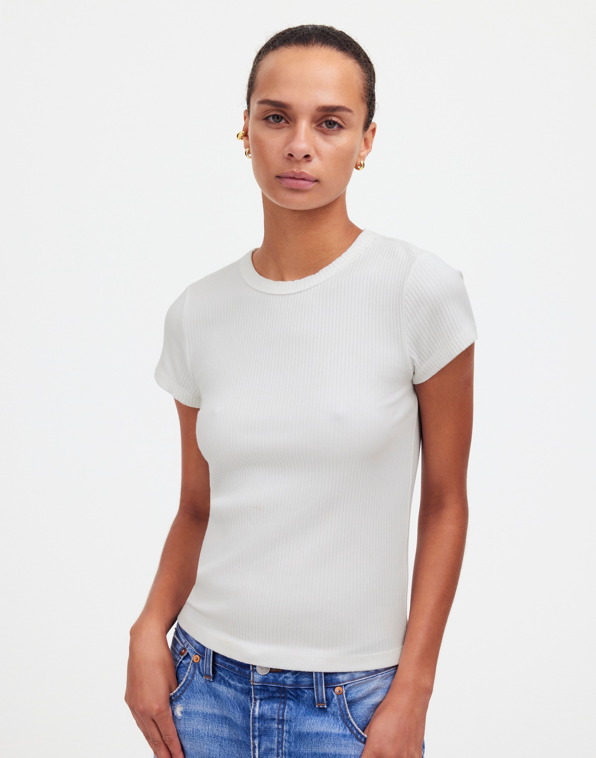 Ribbed Crewneck Tee | Madewell