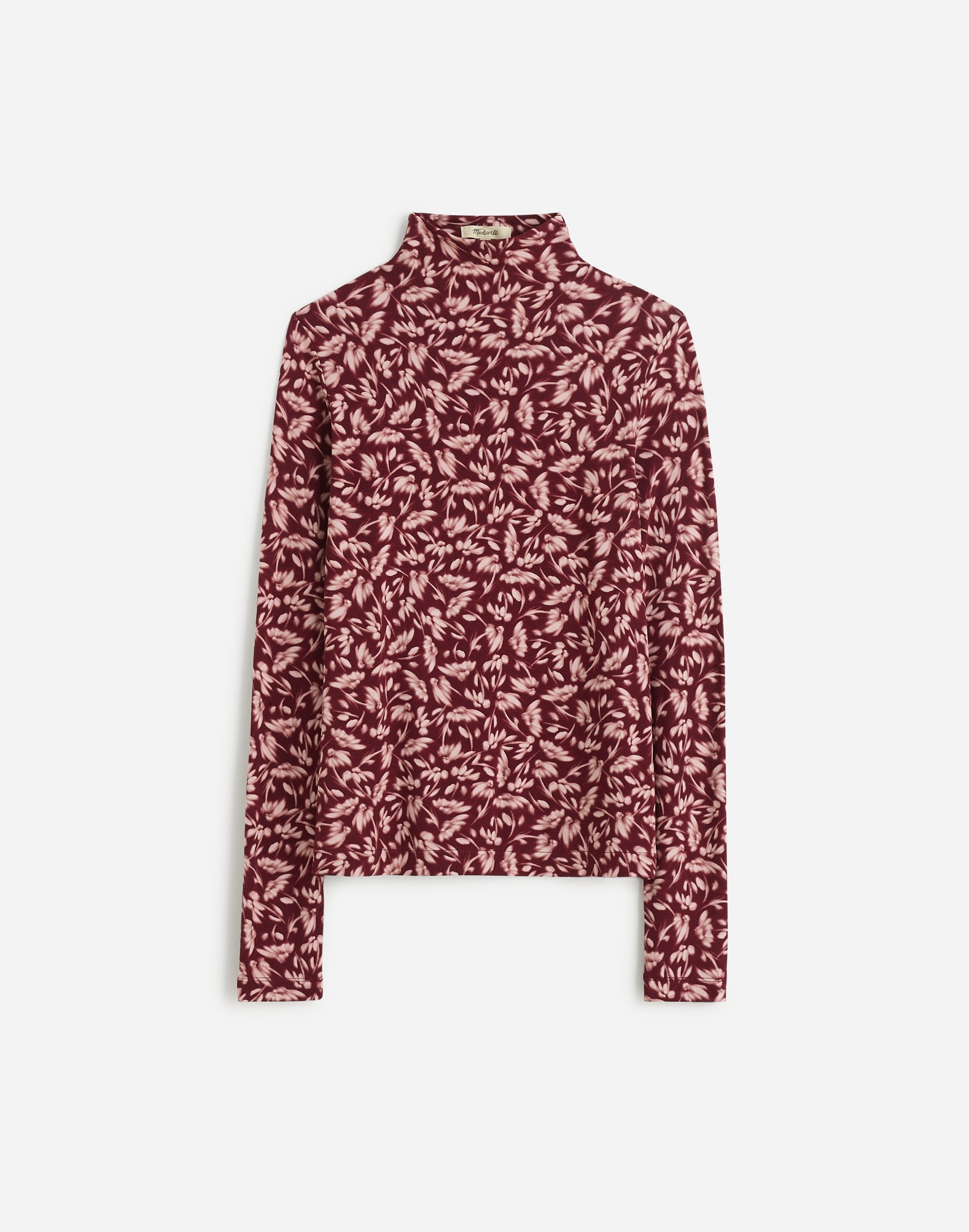 Long-Sleeve Mockneck Tee Floral | Madewell