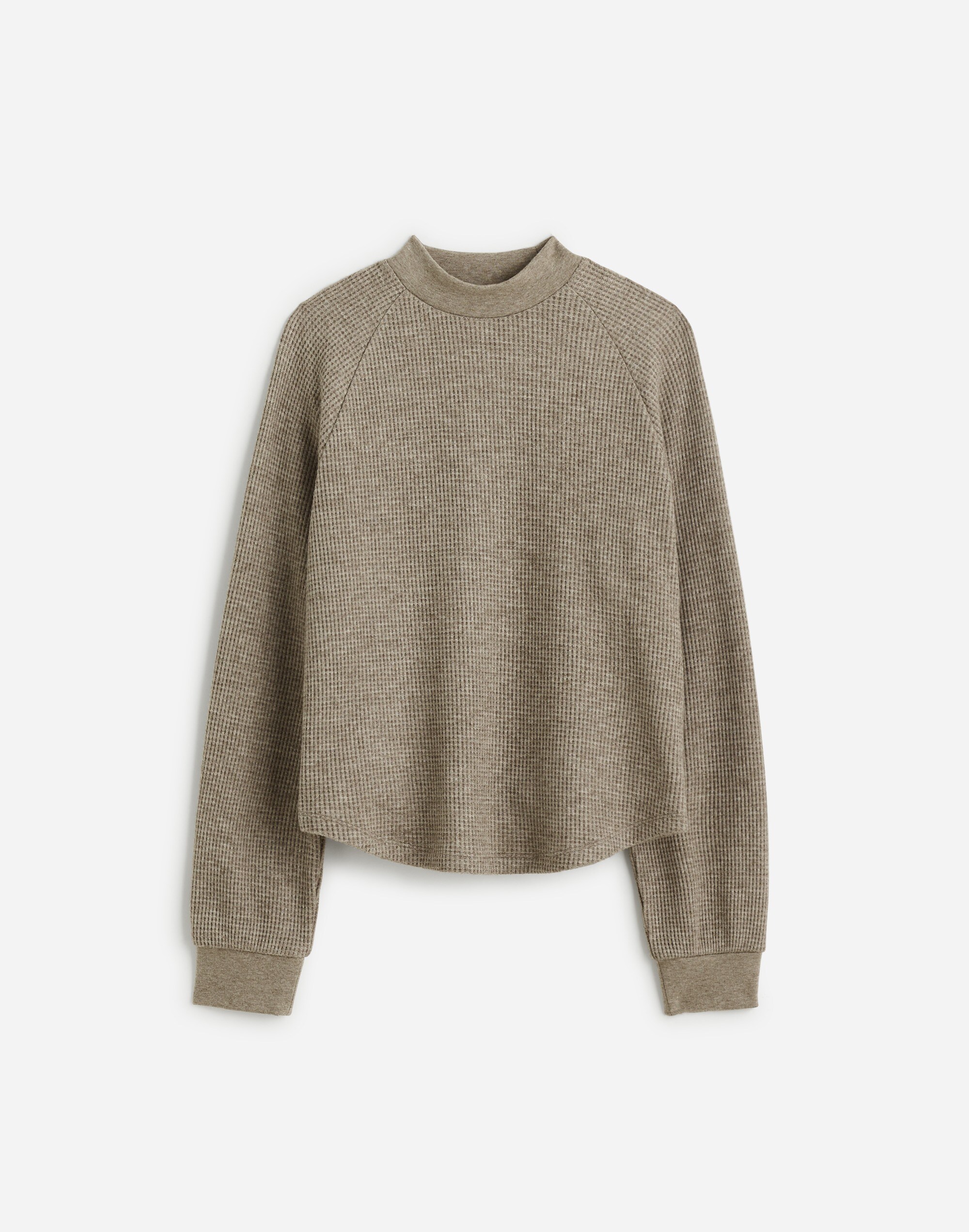 Waffle-Knit Long-Sleeve Crewneck Tee | Madewell