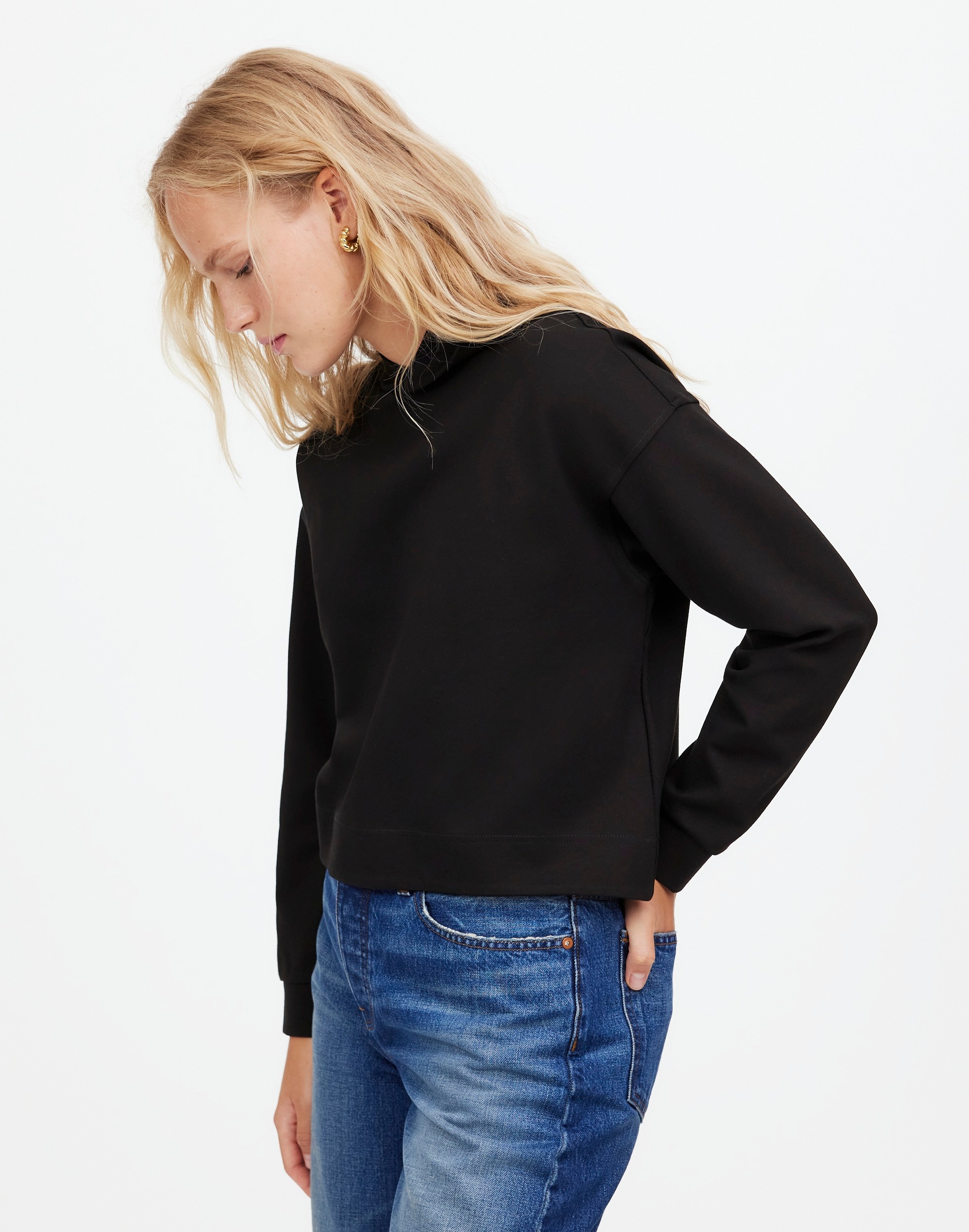 Ponte Hoodie Sweatshirt | Madewell