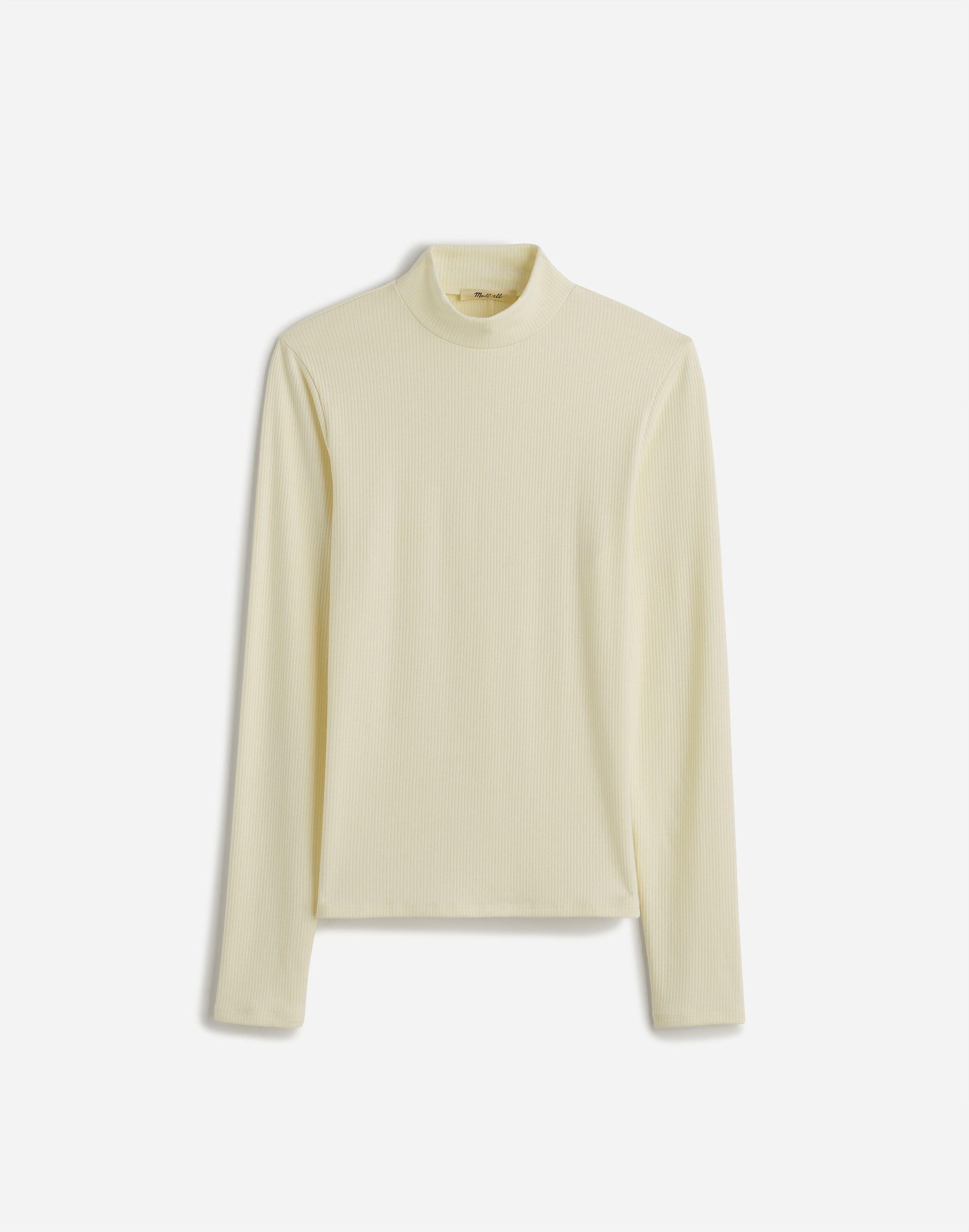 Drapey Rib Long-Sleeve Mockneck Top | Madewell