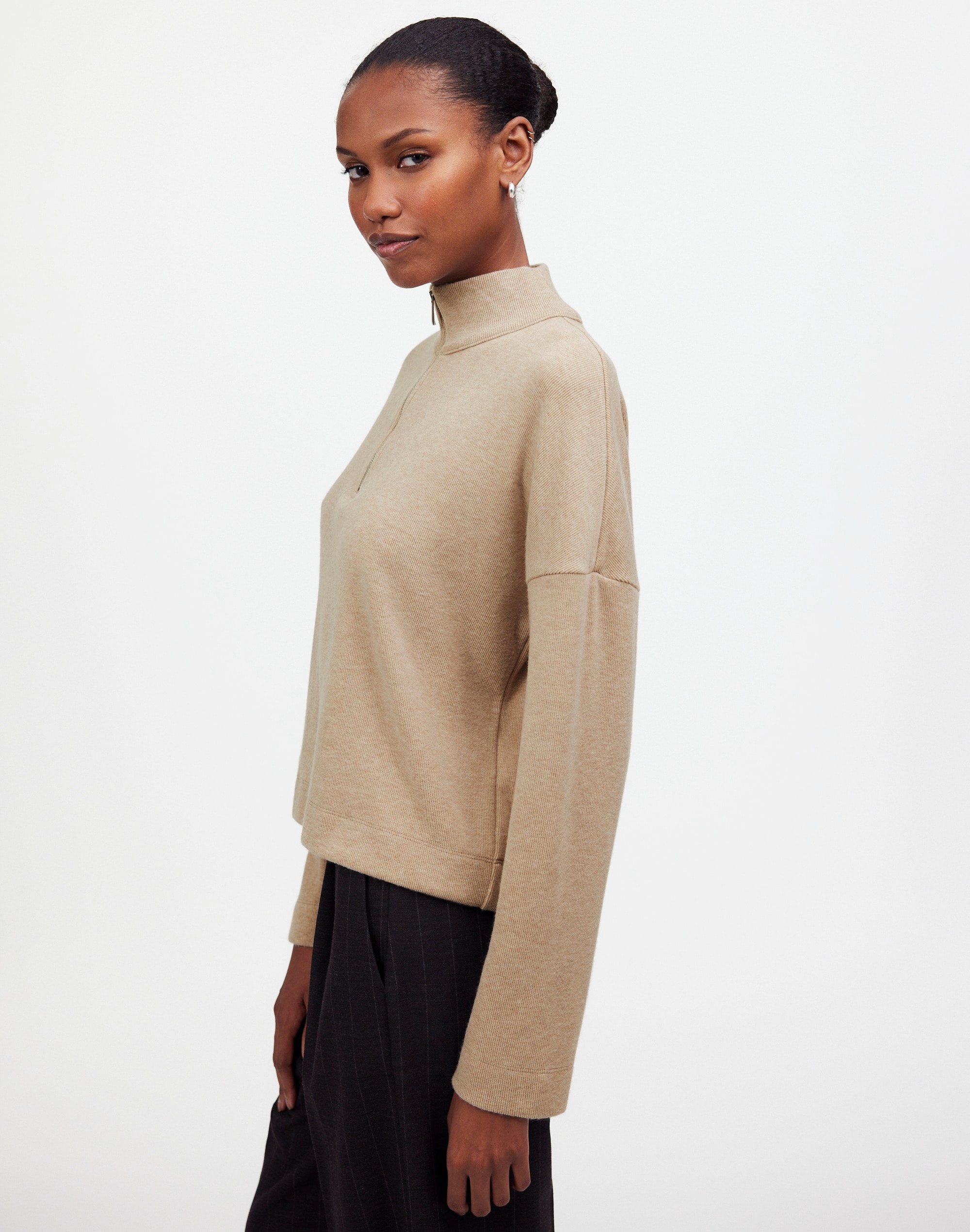 Quarter-Zip Pullover Top | Madewell