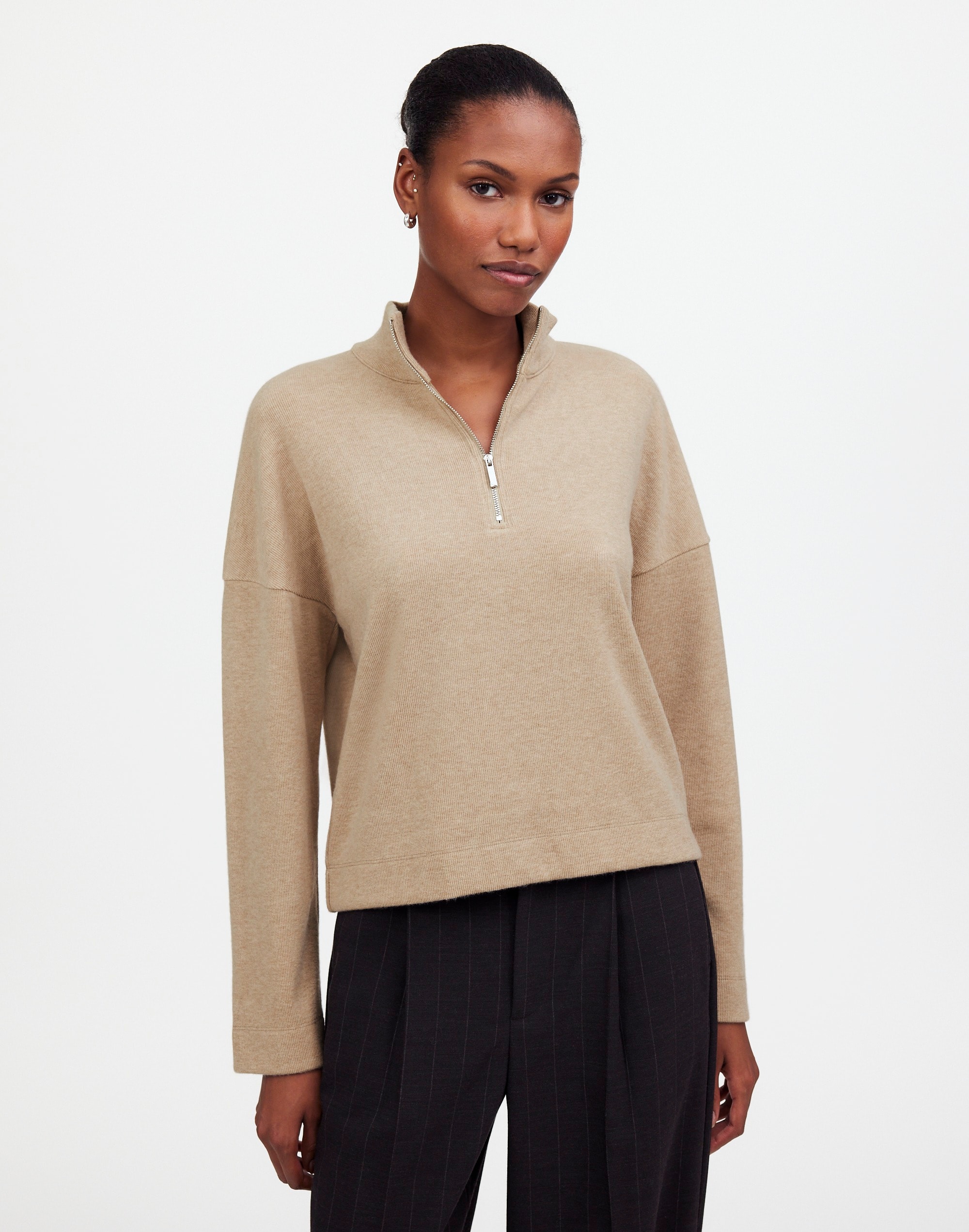 Quarter-Zip Pullover Top | Madewell