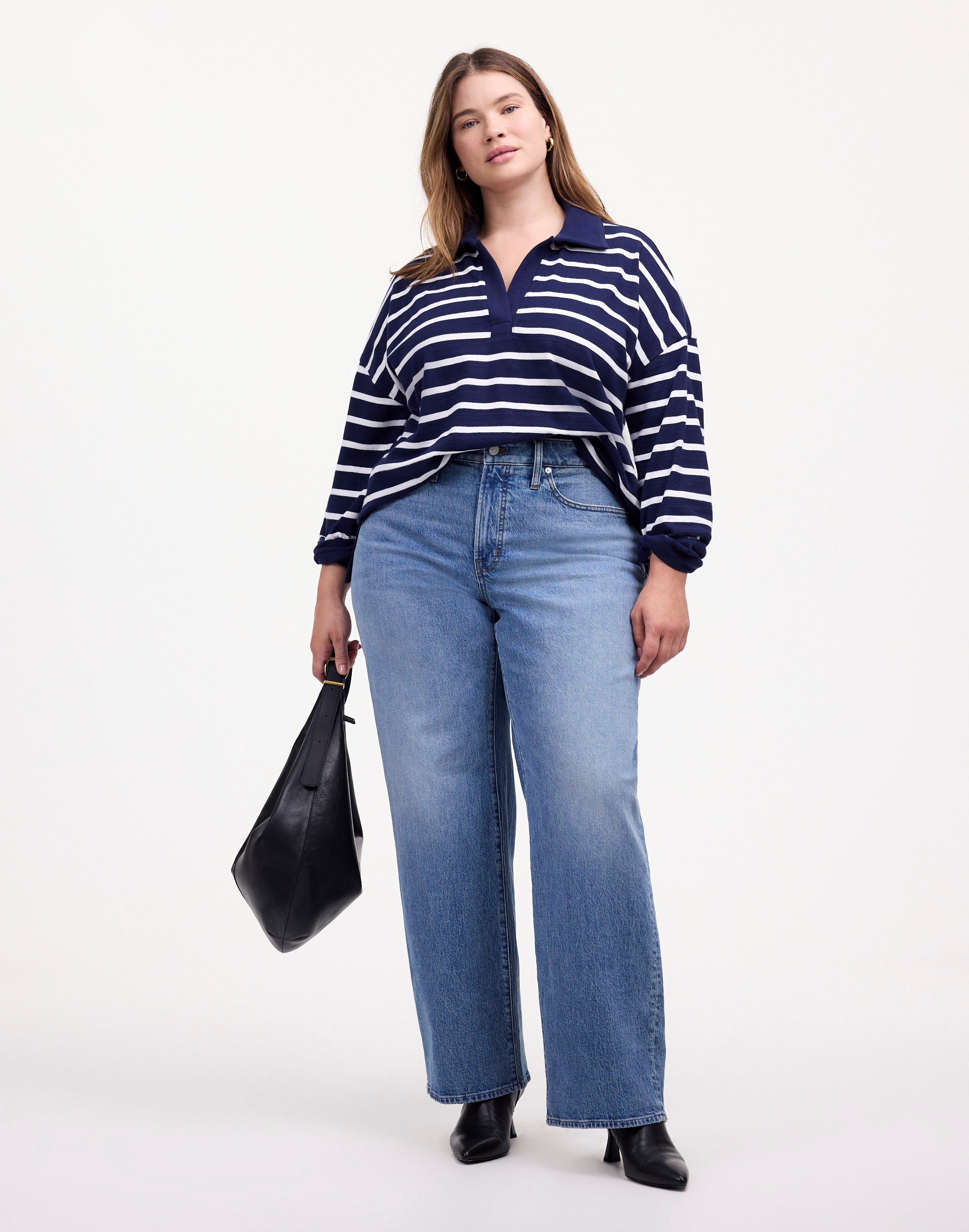 Plus Rugby Polo Tee Thin Stripe | Madewell