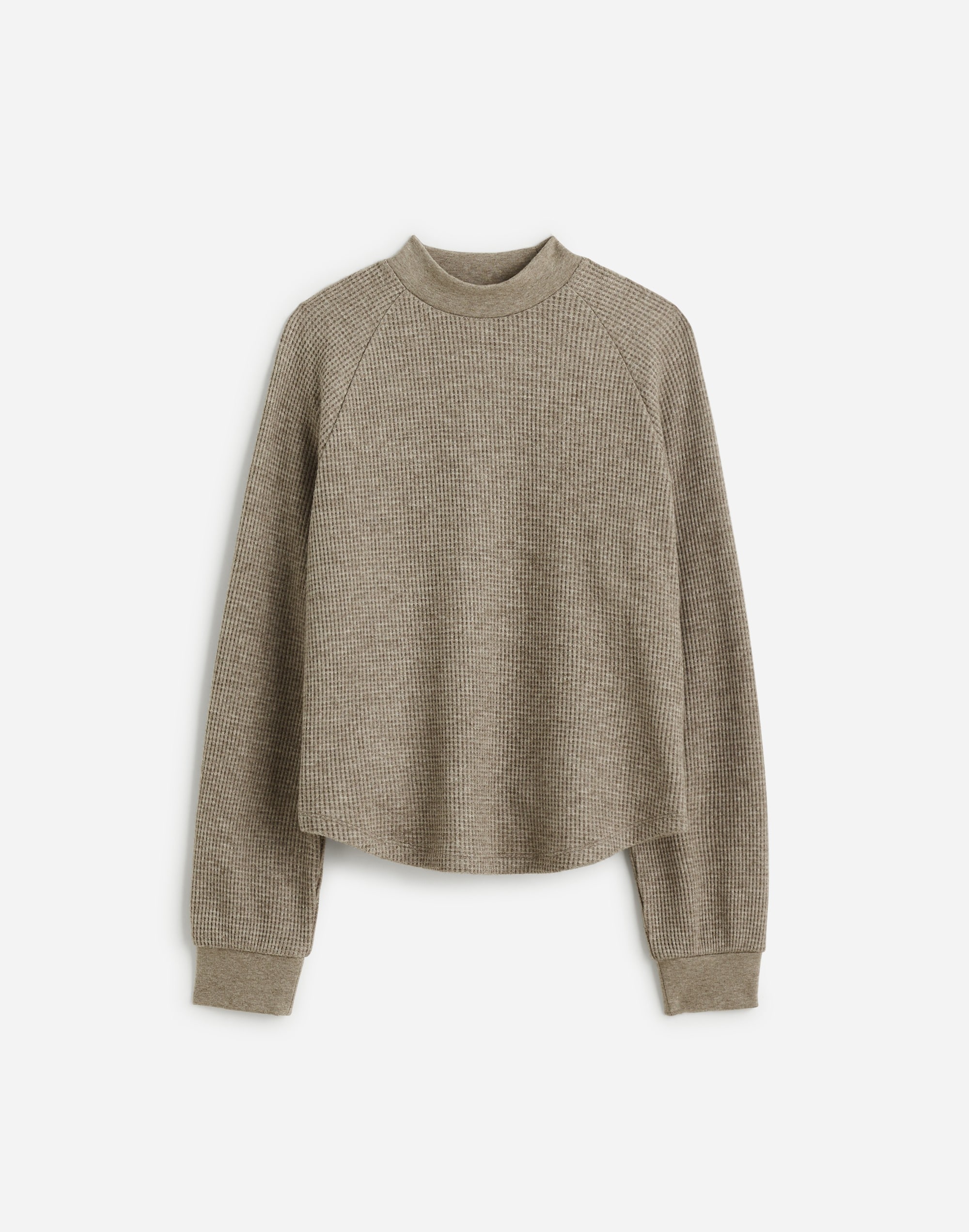 Plus Waffle-Knit Long-Sleeve Crewneck Tee | Madewell