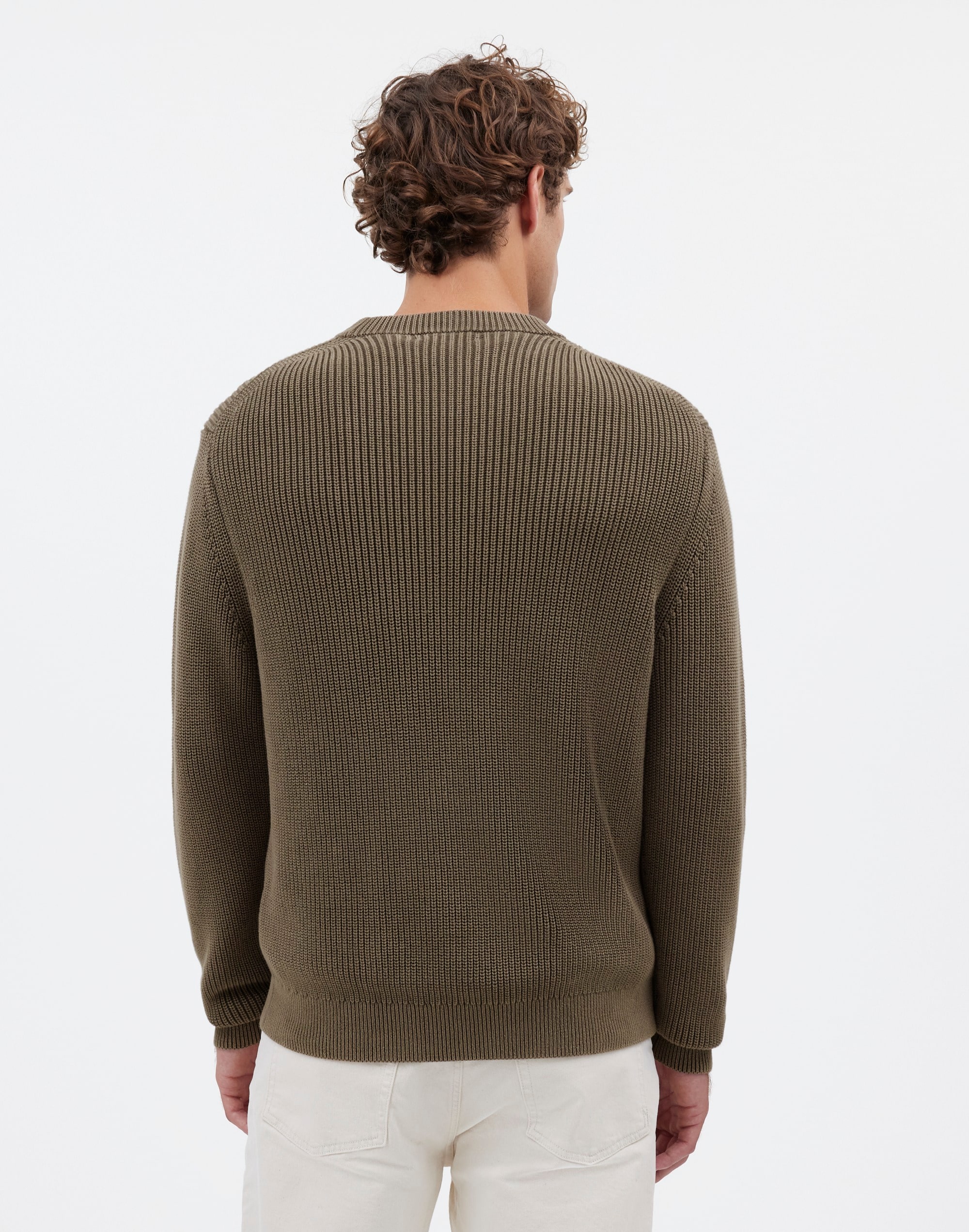 Cotton Shaker Stitch Crewneck Sweater | Madewell