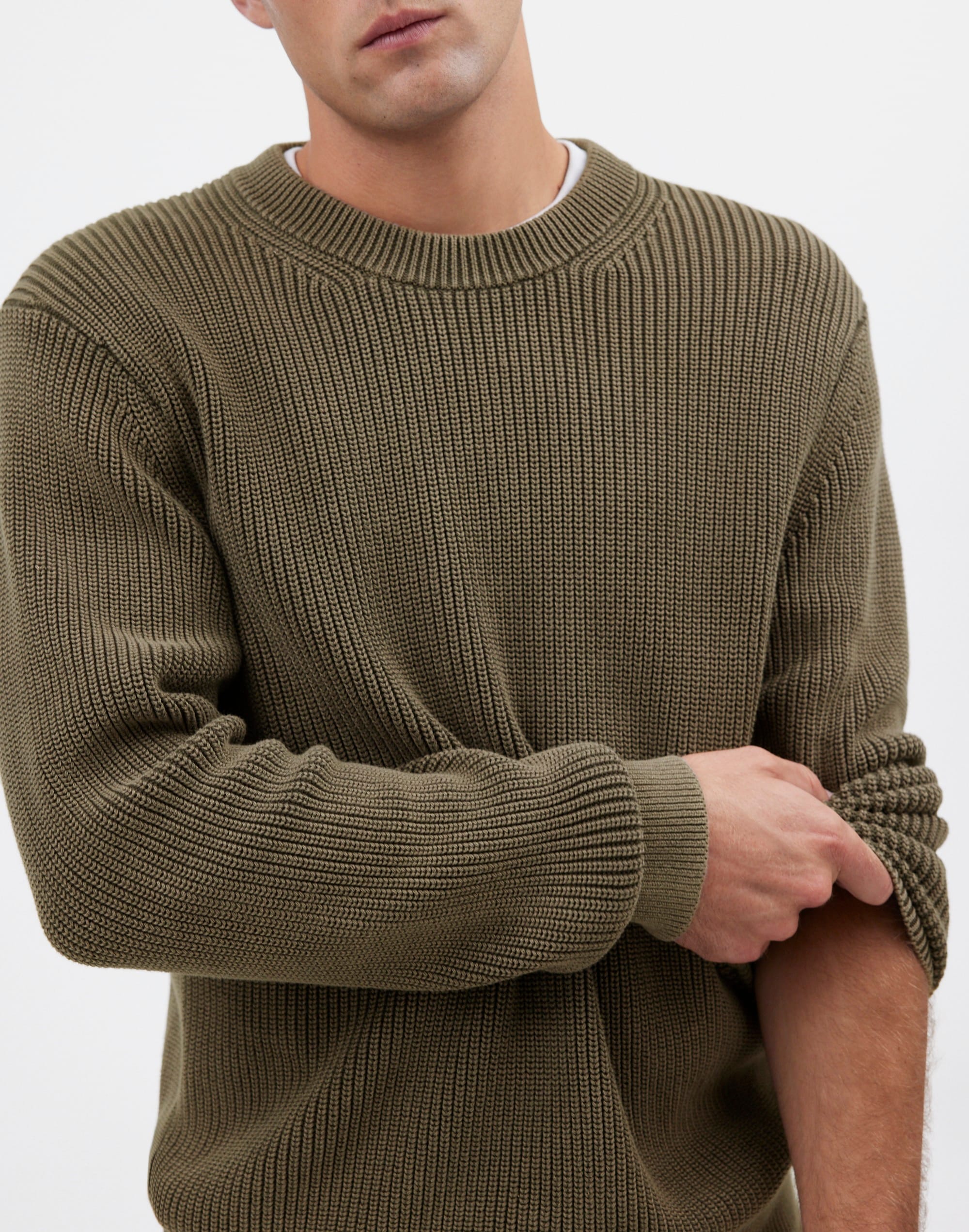 Cotton Shaker Stitch Crewneck Sweater | Madewell