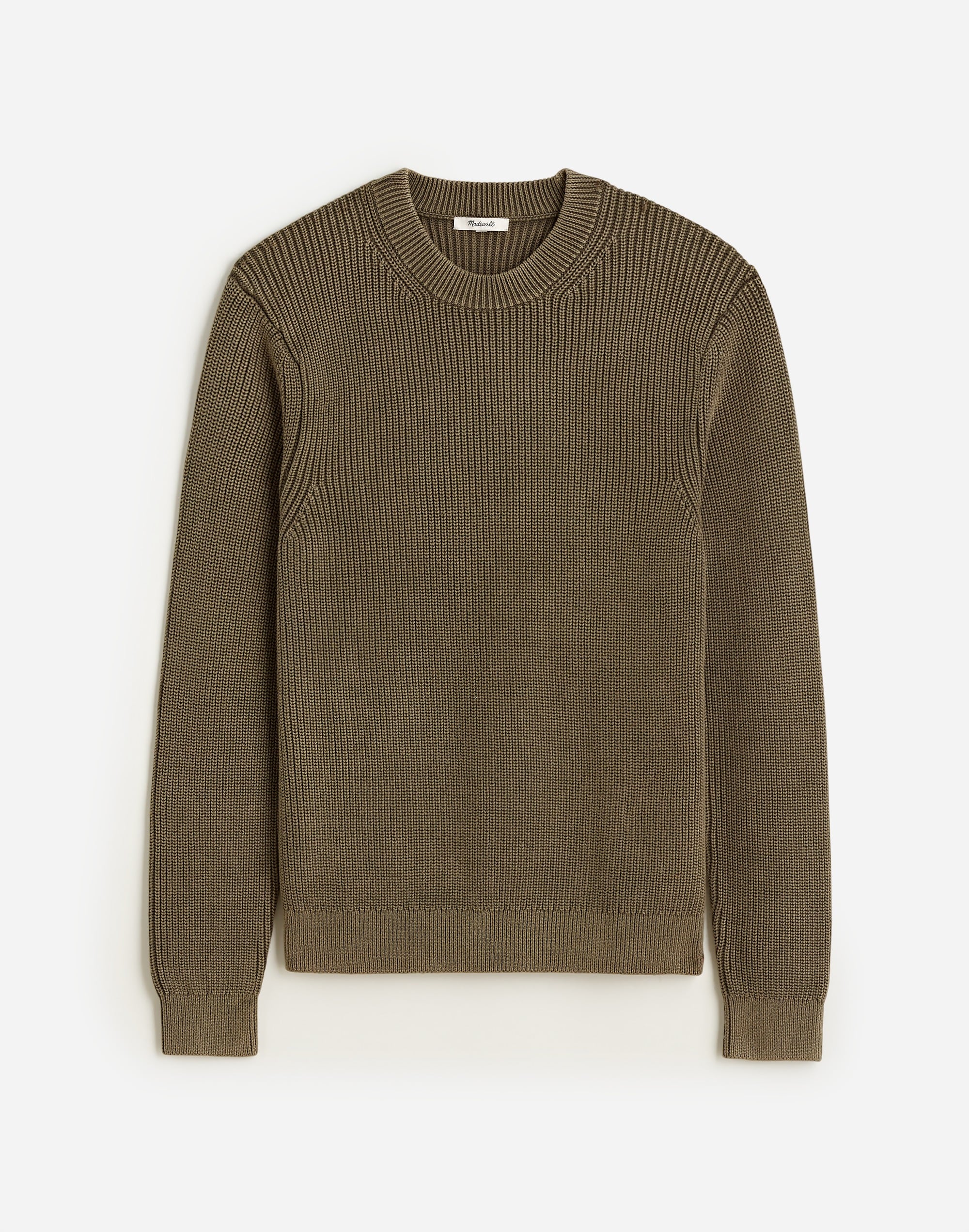 Cotton Shaker Stitch Crewneck Sweater | Madewell