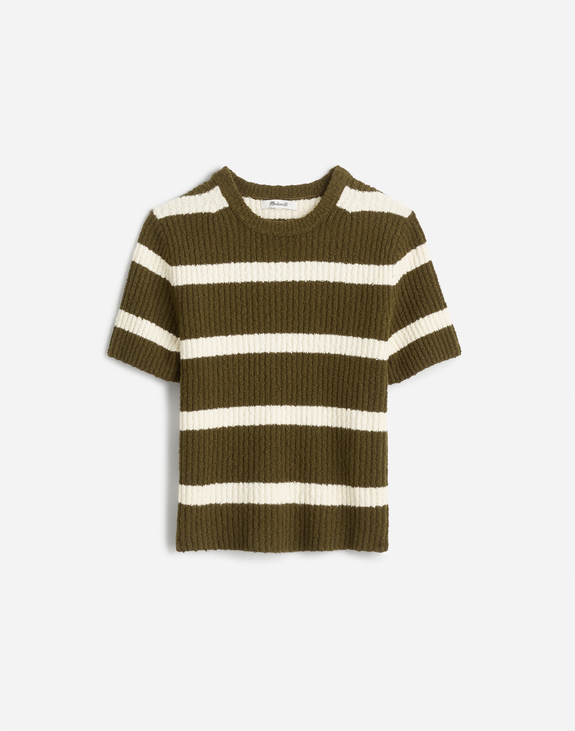 Bouclé-Knit Crewneck Sweater Tee | Madewell