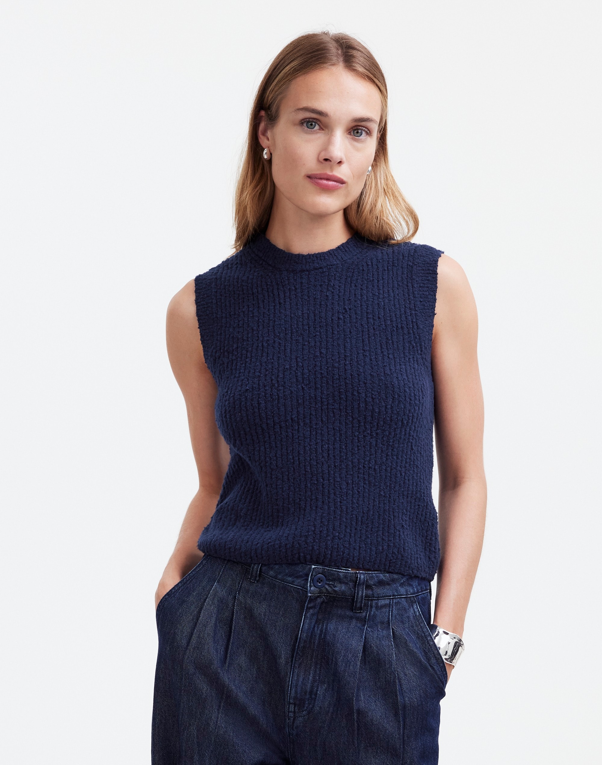 Bouclé-Knit Sweater Tank | Madewell