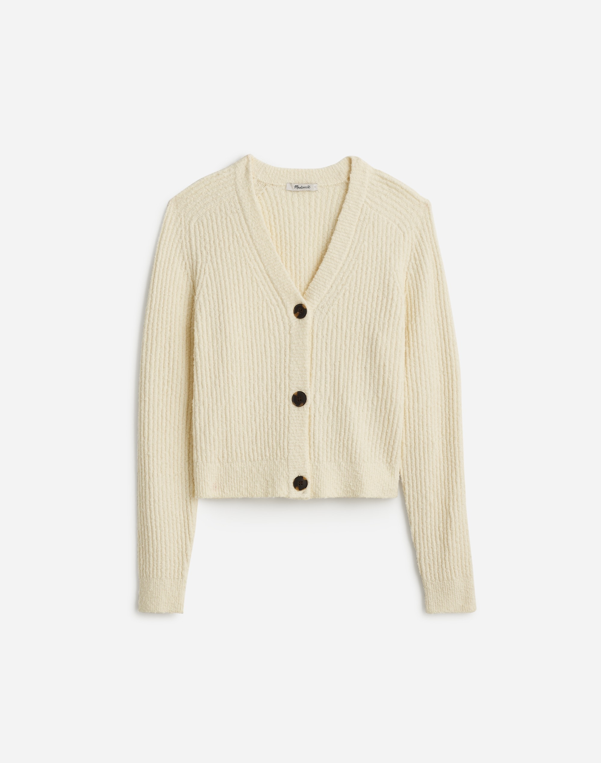 Bouclé-Knit V-Neck Cardigan Sweater | Madewell