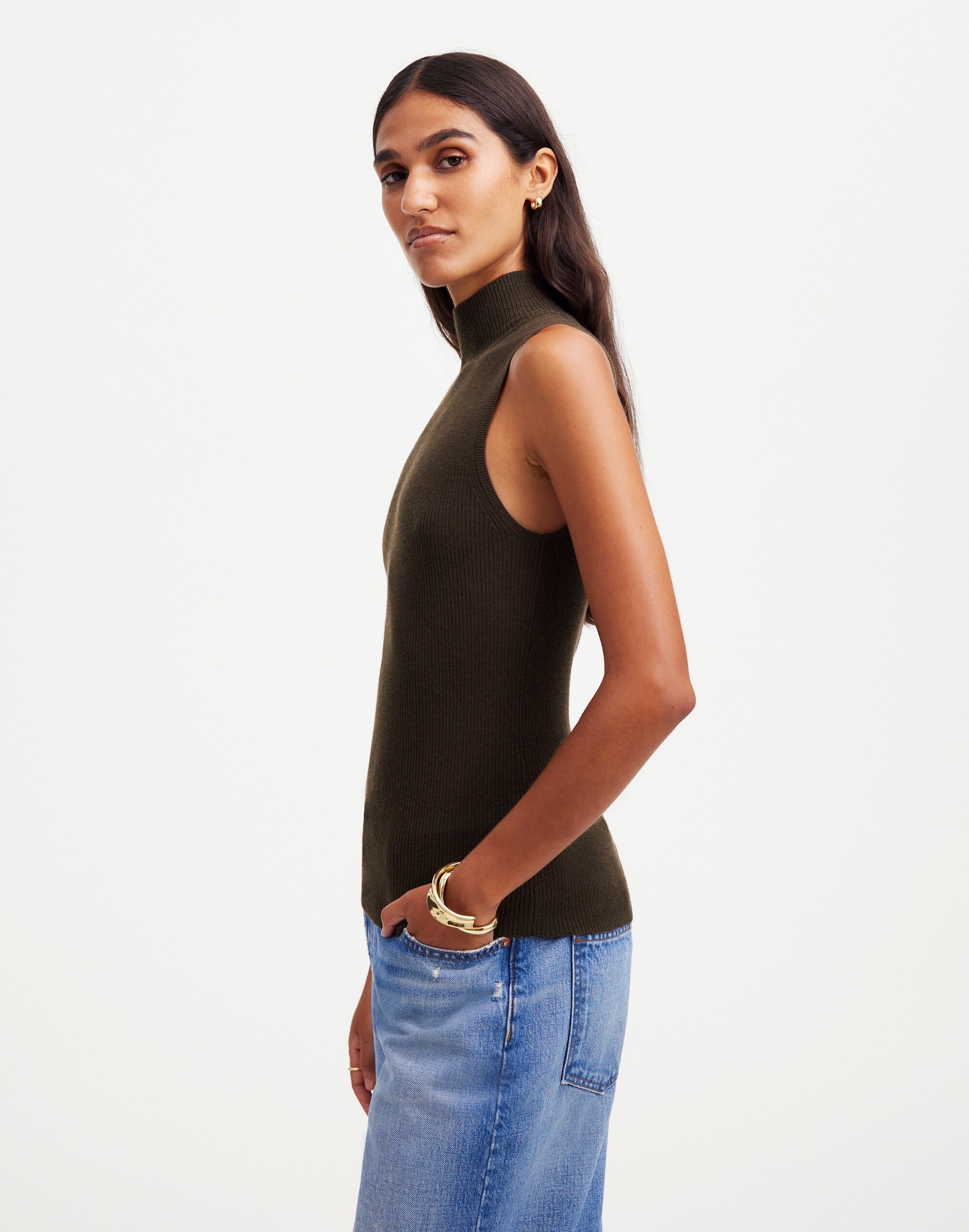 Merino Wool-Silk Sweater Tank | Madewell