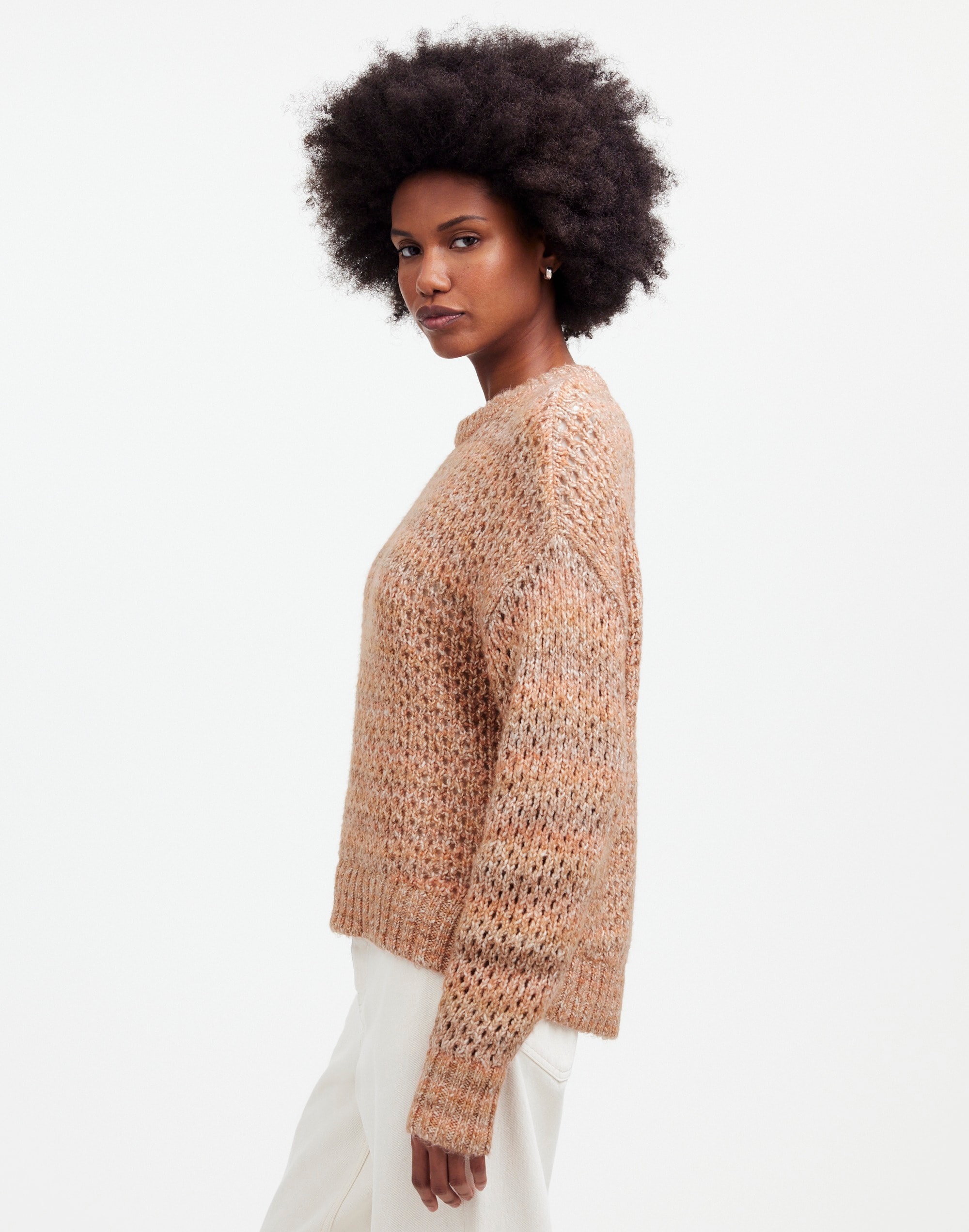 Space-Dyed Open-Knit Sweater | Madewell