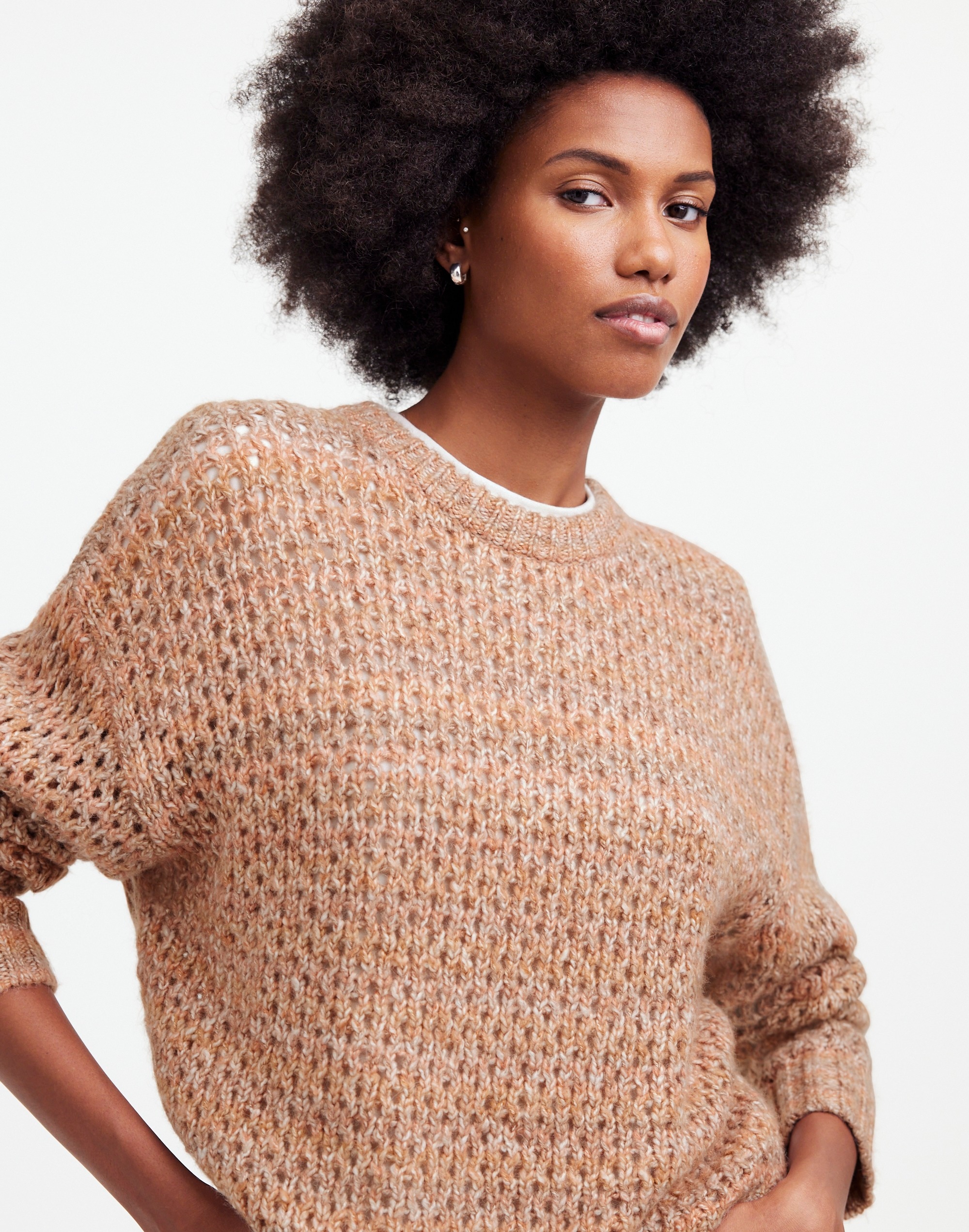 Space-Dyed Open-Knit Sweater | Madewell