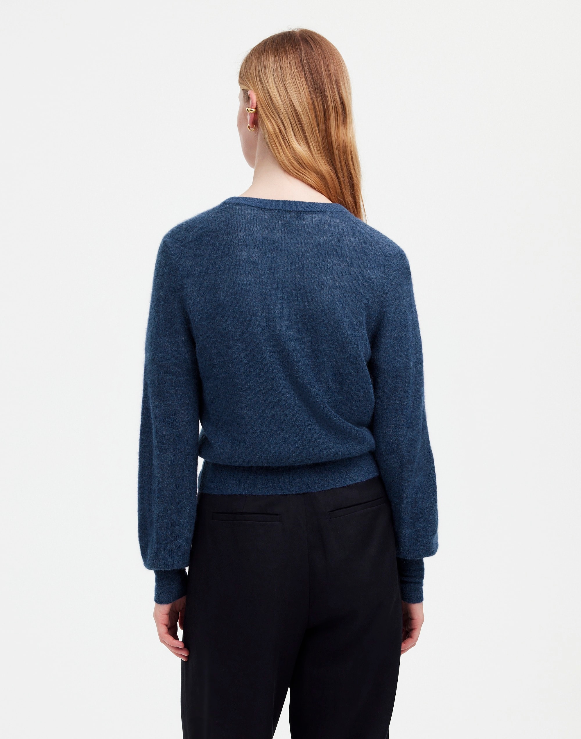 Ribbed Alpaca-Blend Cardigan Sweater | Madewell