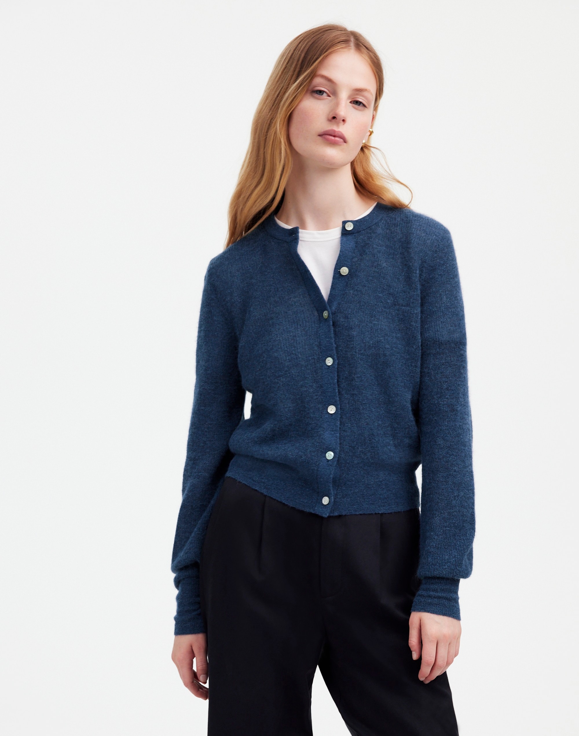 Ribbed Alpaca-Blend Cardigan Sweater | Madewell