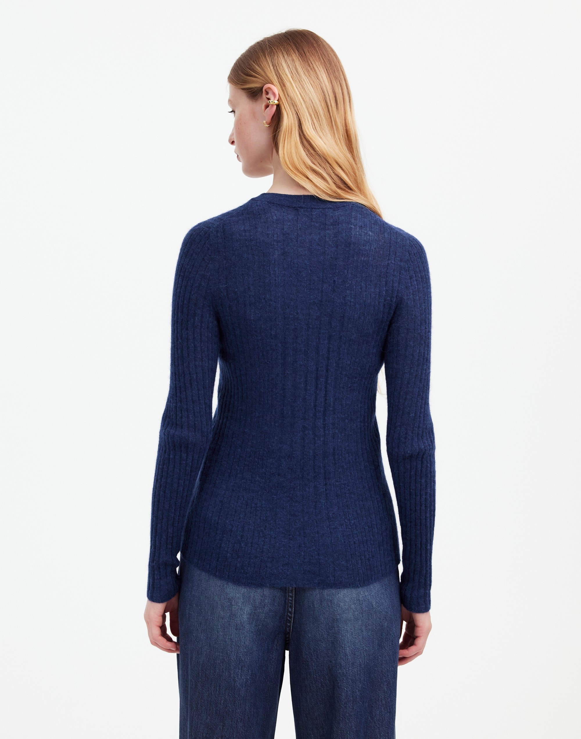 Alpaca-Blend Henley Sweater | Madewell