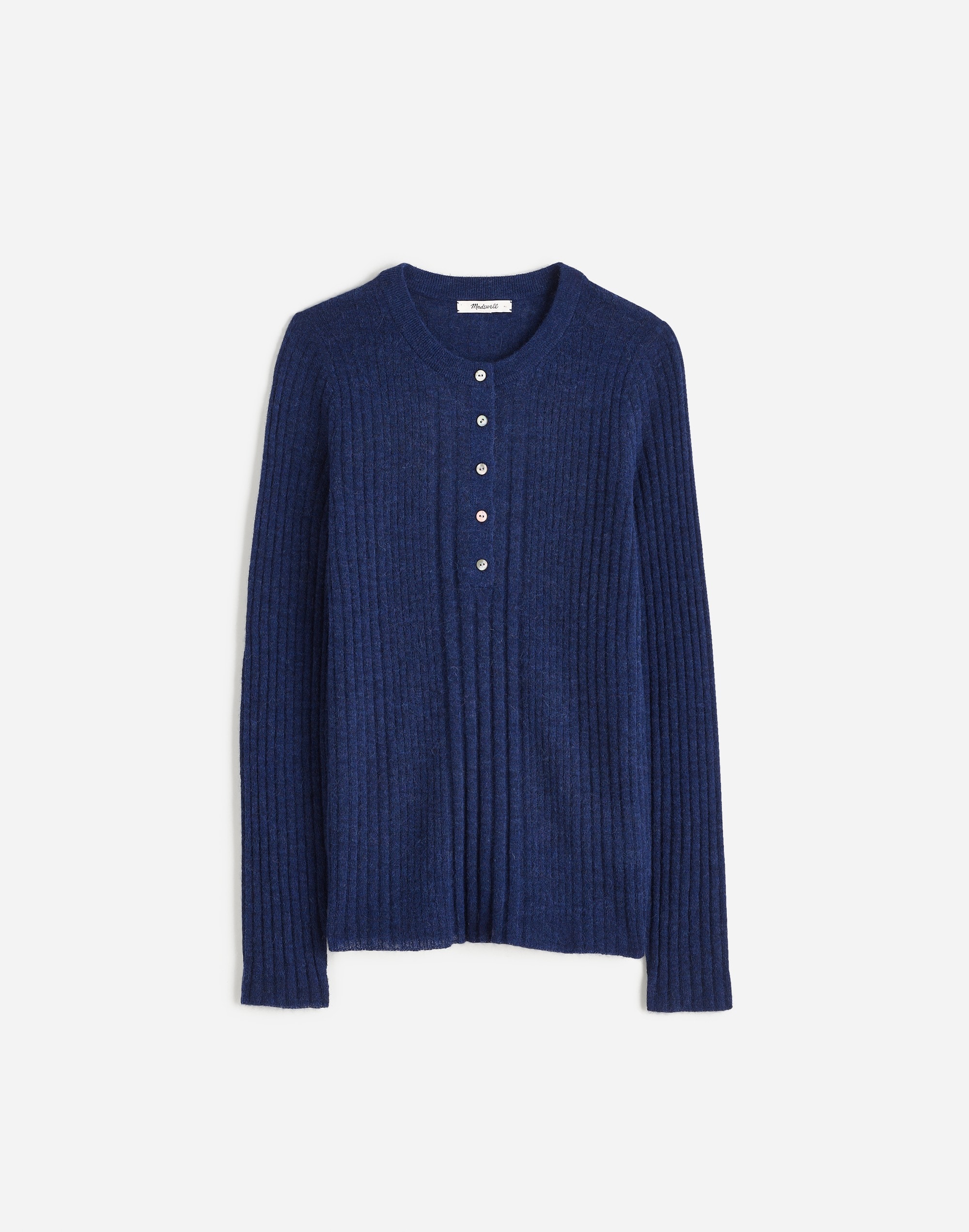 Alpaca-Blend Henley Sweater | Madewell