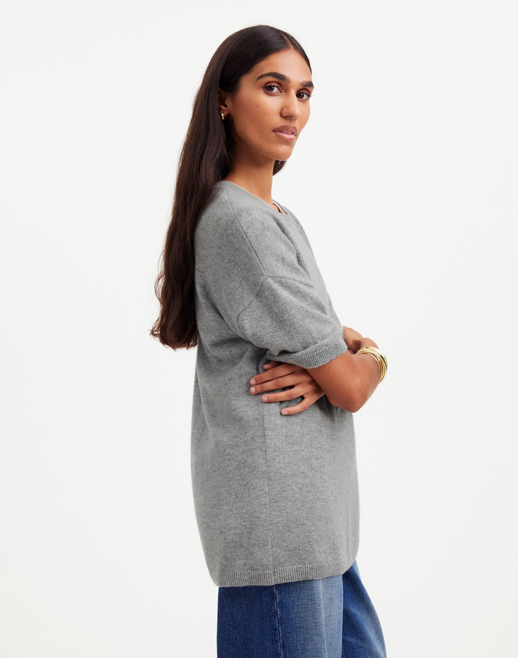 Cashmere Oversized Sweater Tee | Madewell