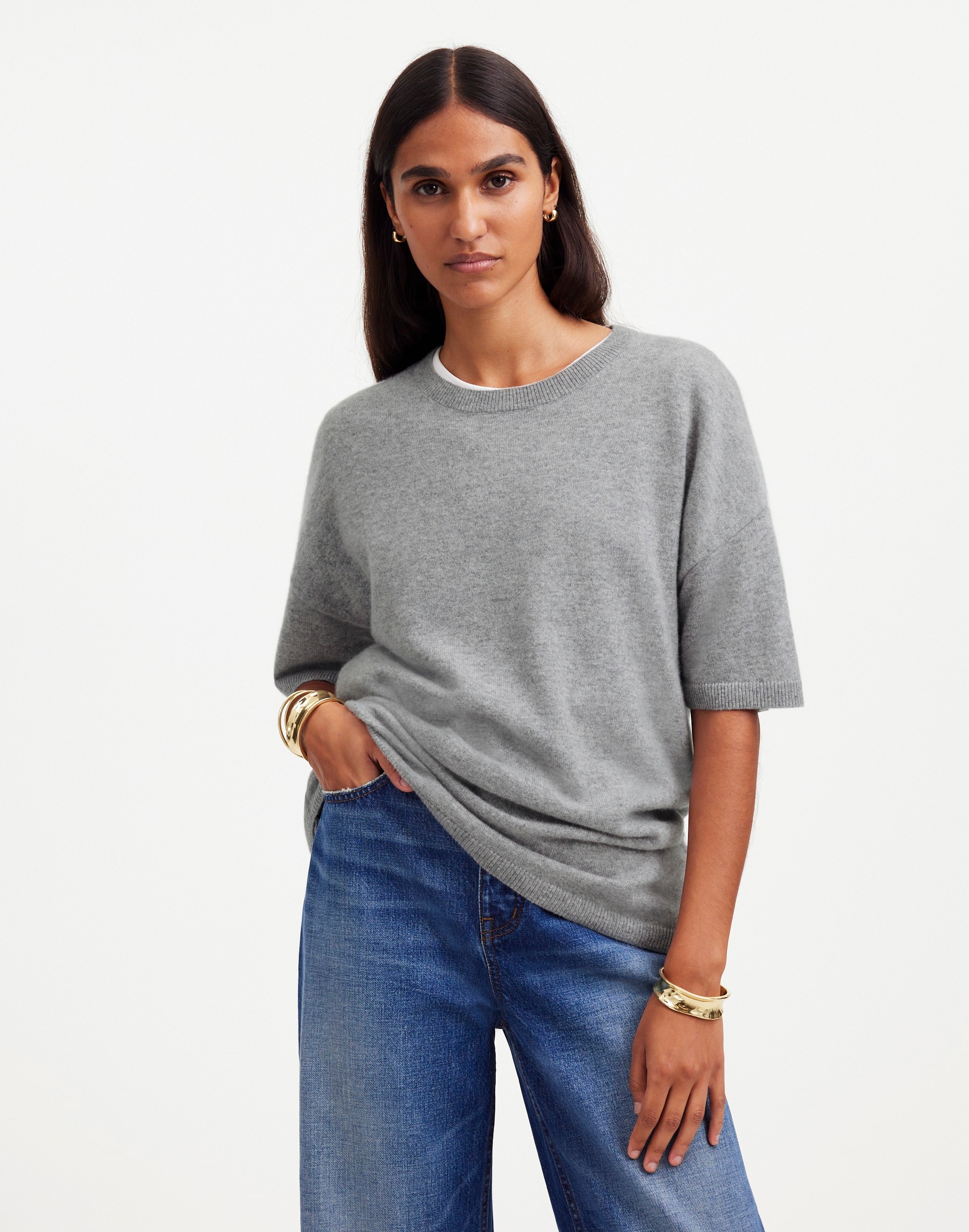 Cashmere Oversized Sweater Tee | Madewell