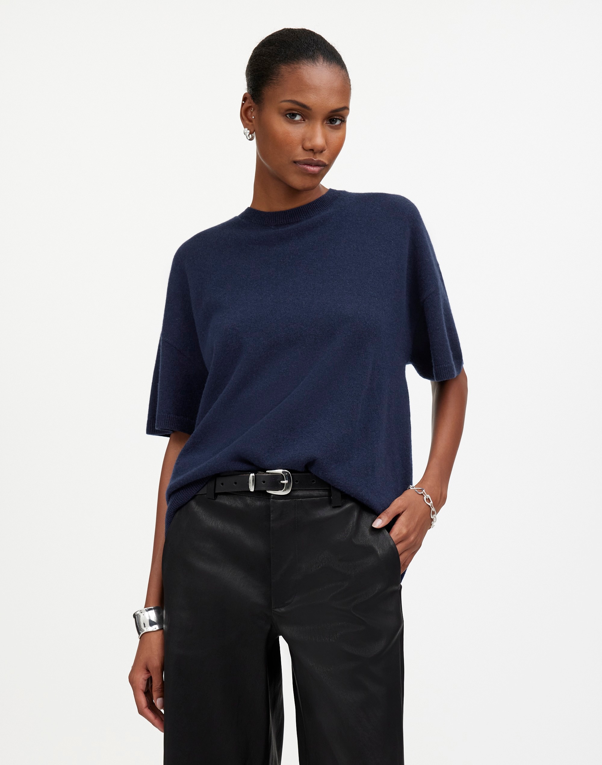 Cashmere Oversized Sweater Tee | Madewell