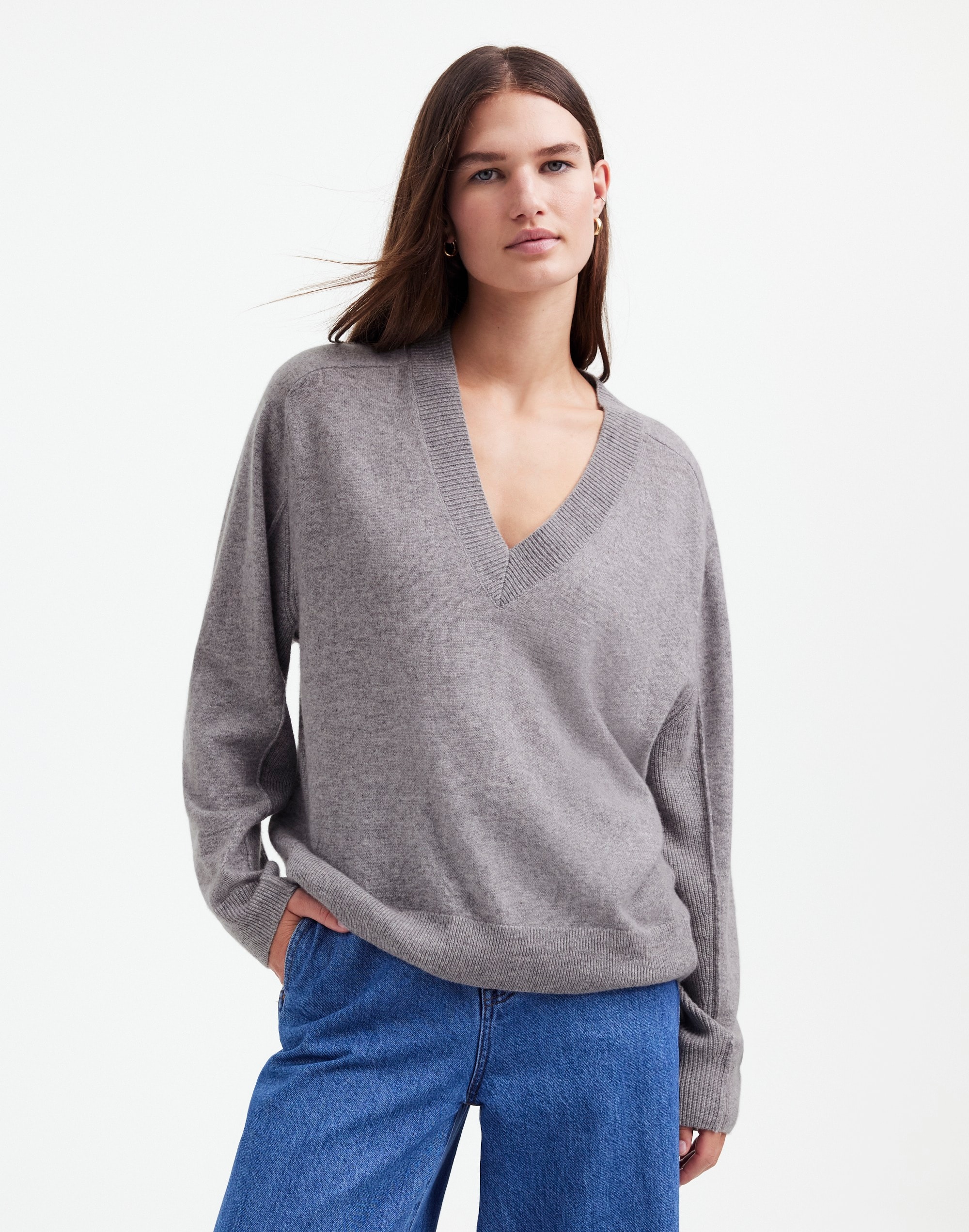 Cashmere V-Neck Sweater | Madewell