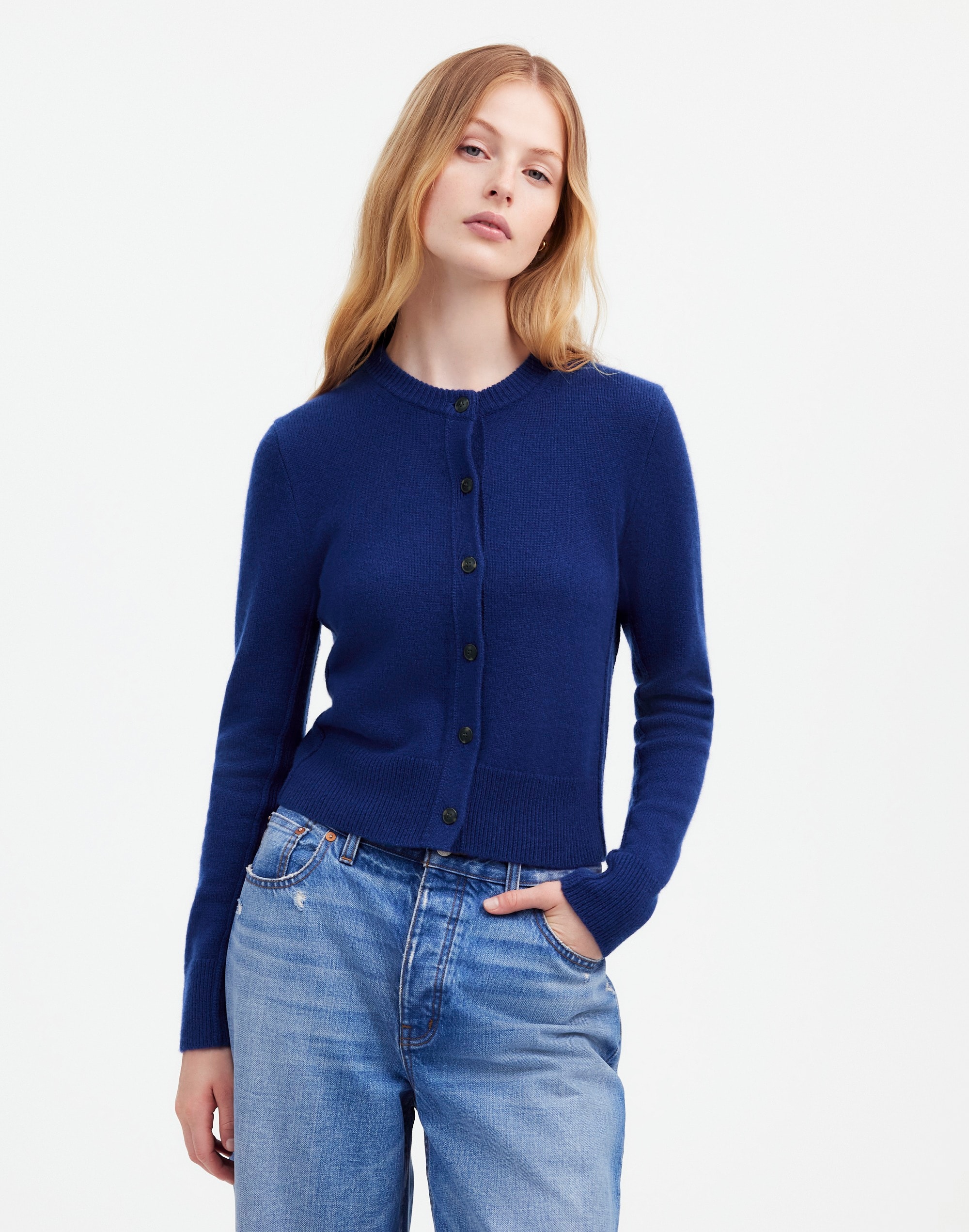 Cashmere Button-Front Cardigan Sweater | Madewell