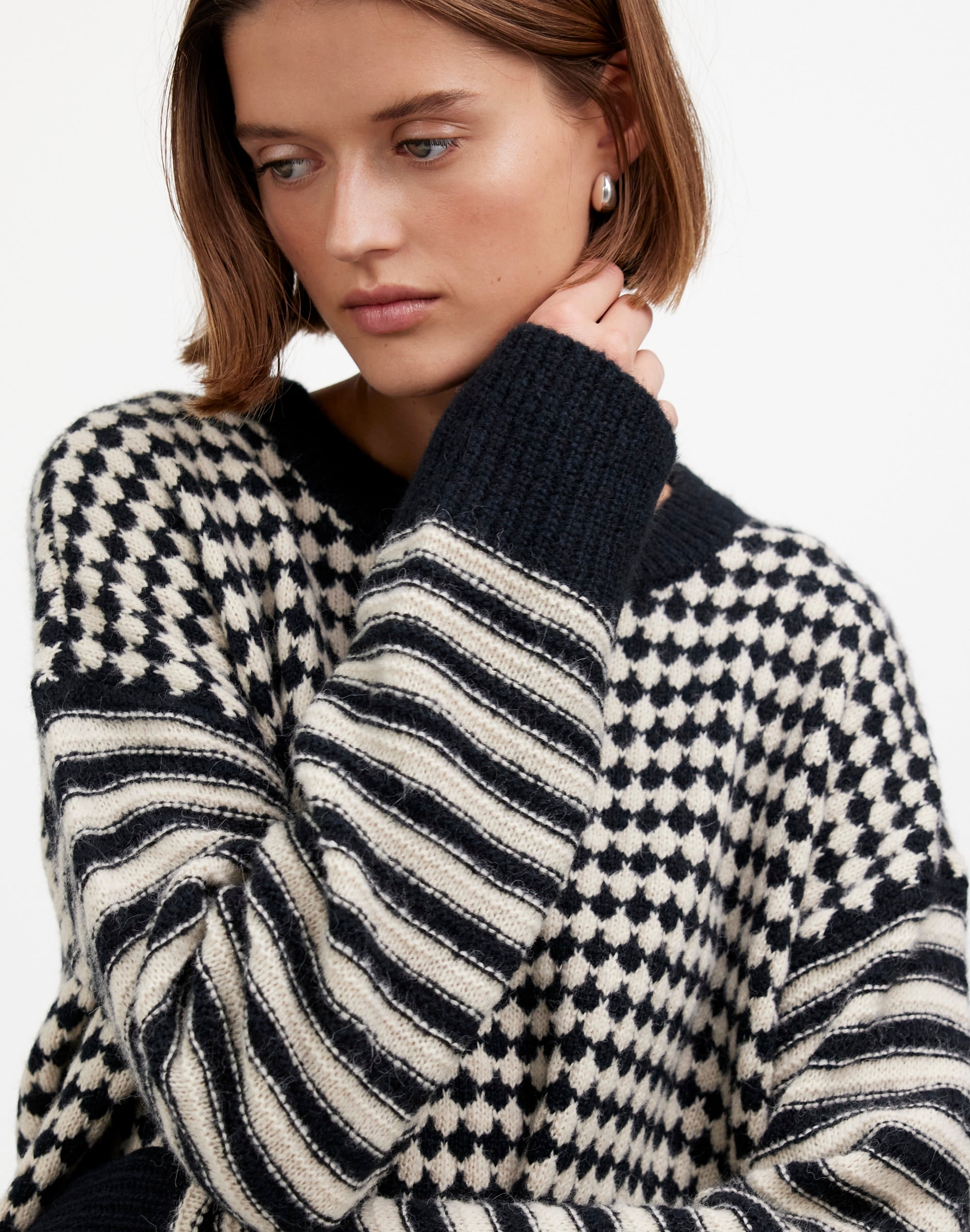 Raglan Pullover Sweater in Mixed Stripe | Madewell