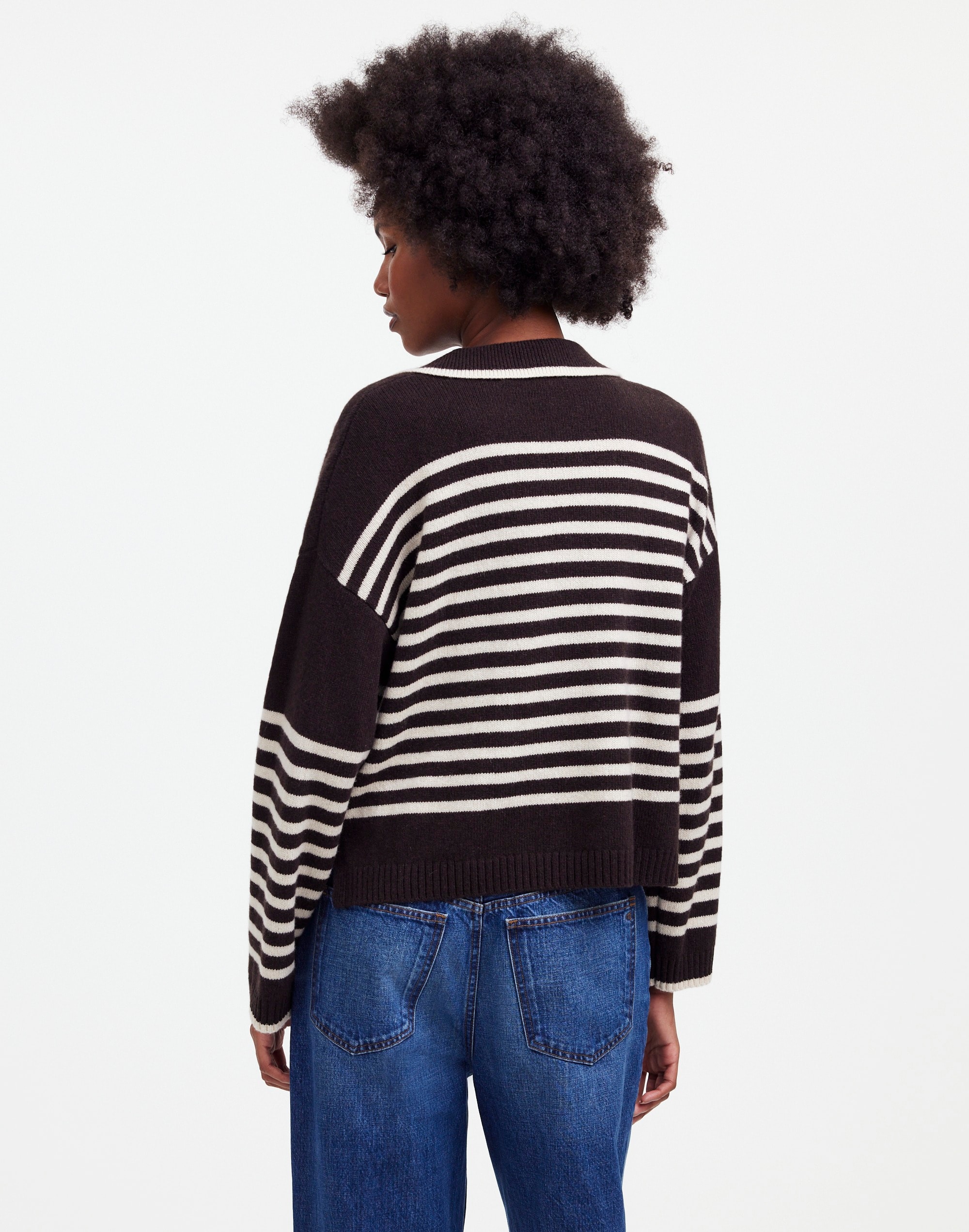 Cashmere-Wool Blend Polo Sweater | Madewell