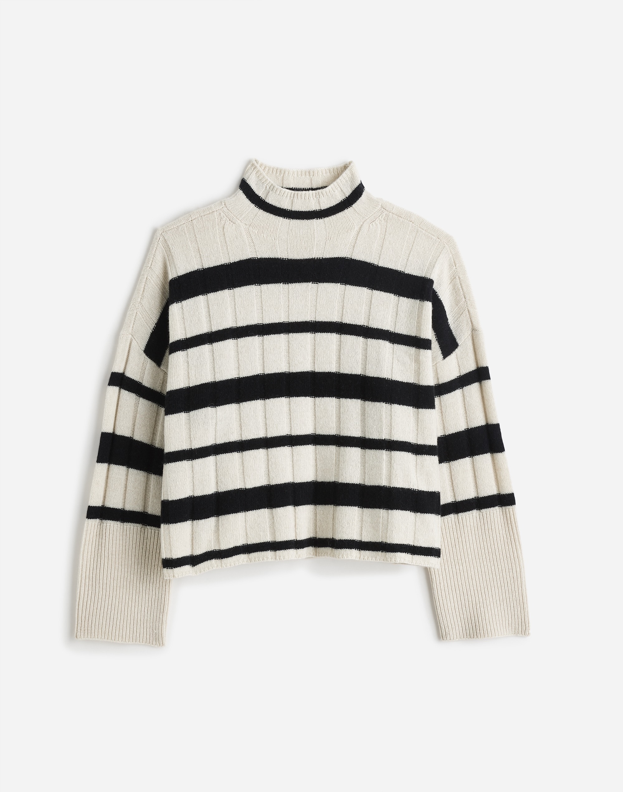 Ribbed Cashmere-Wool Blend Pullover Sweater | Madewell