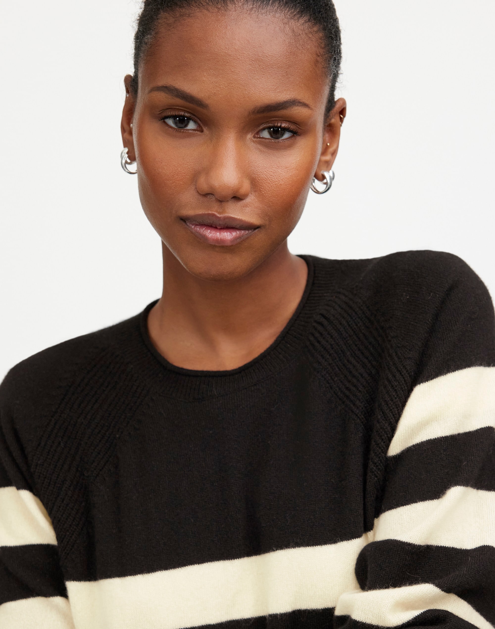 Cashmere Raglan Sweater Stripe | Madewell