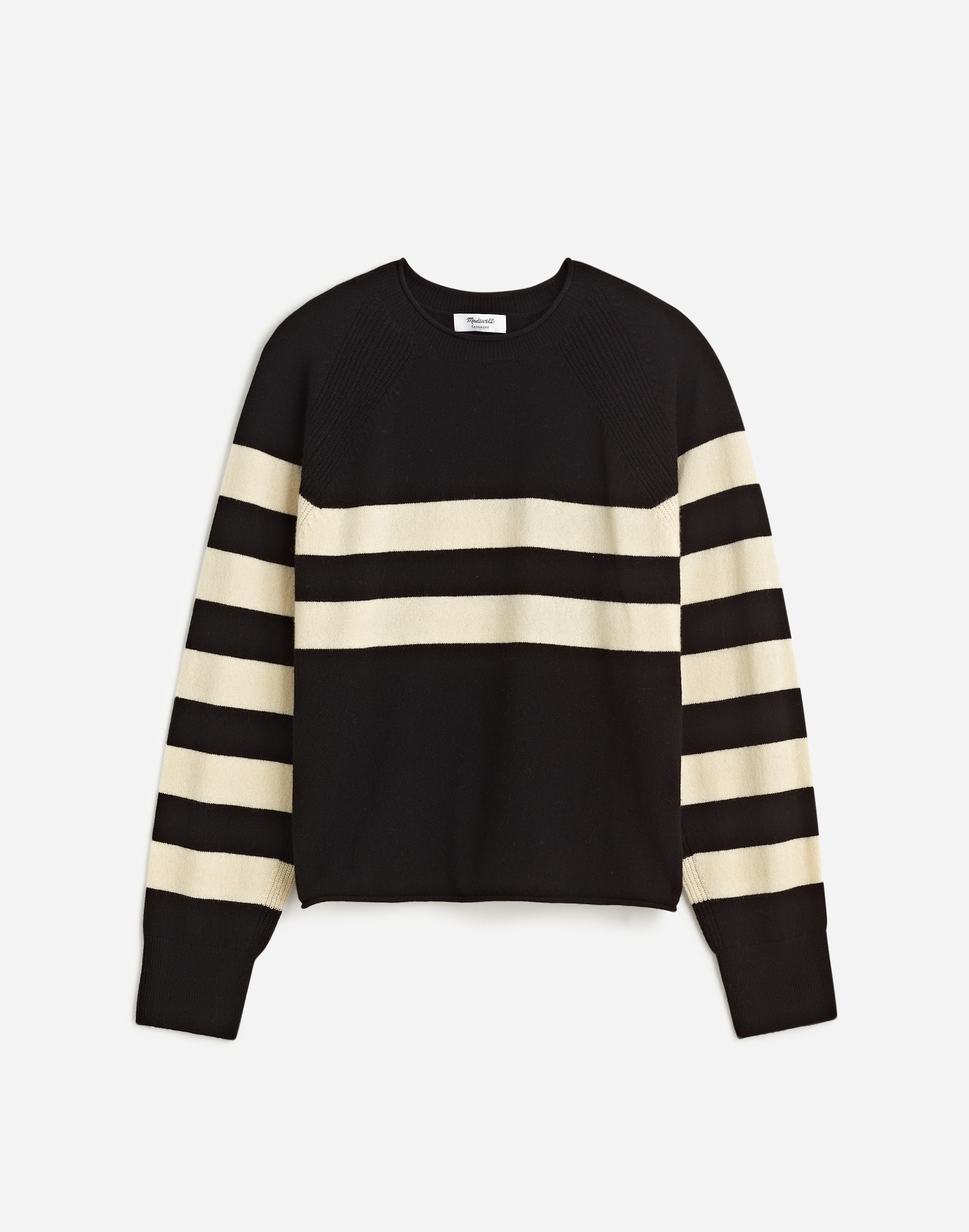 Cashmere Raglan Sweater Stripe | Madewell