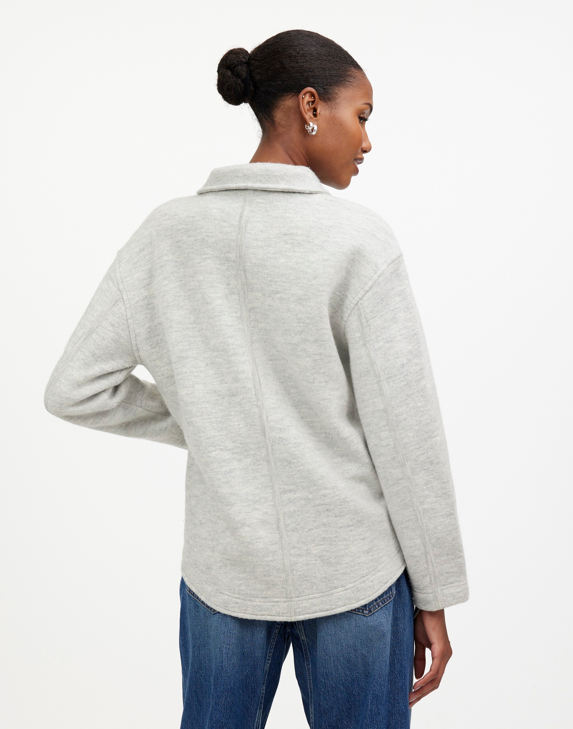 Boiled Wool Sweater Shirt Jacket | Madewell