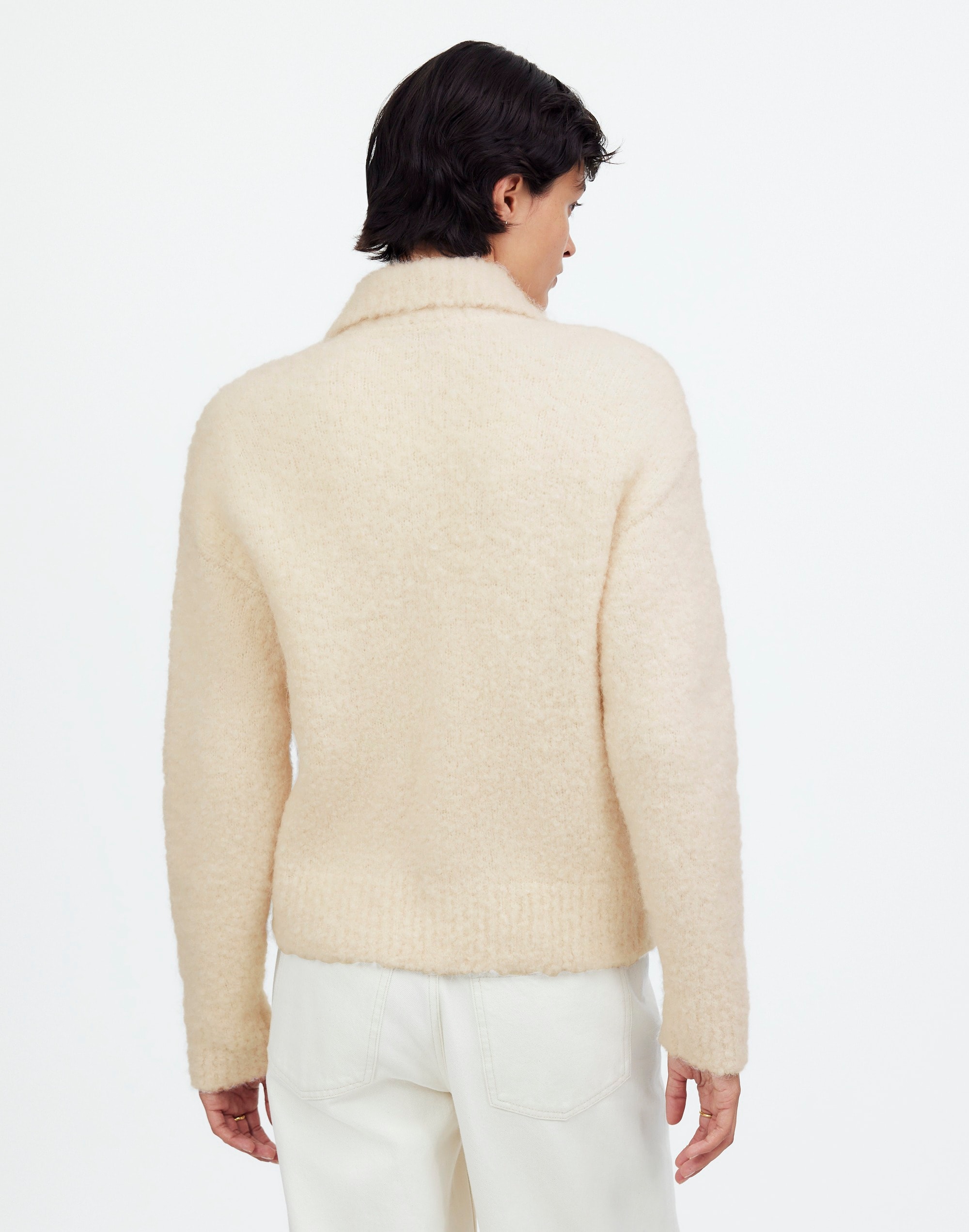 Bouclé-Knit Sweater Jacket | Madewell