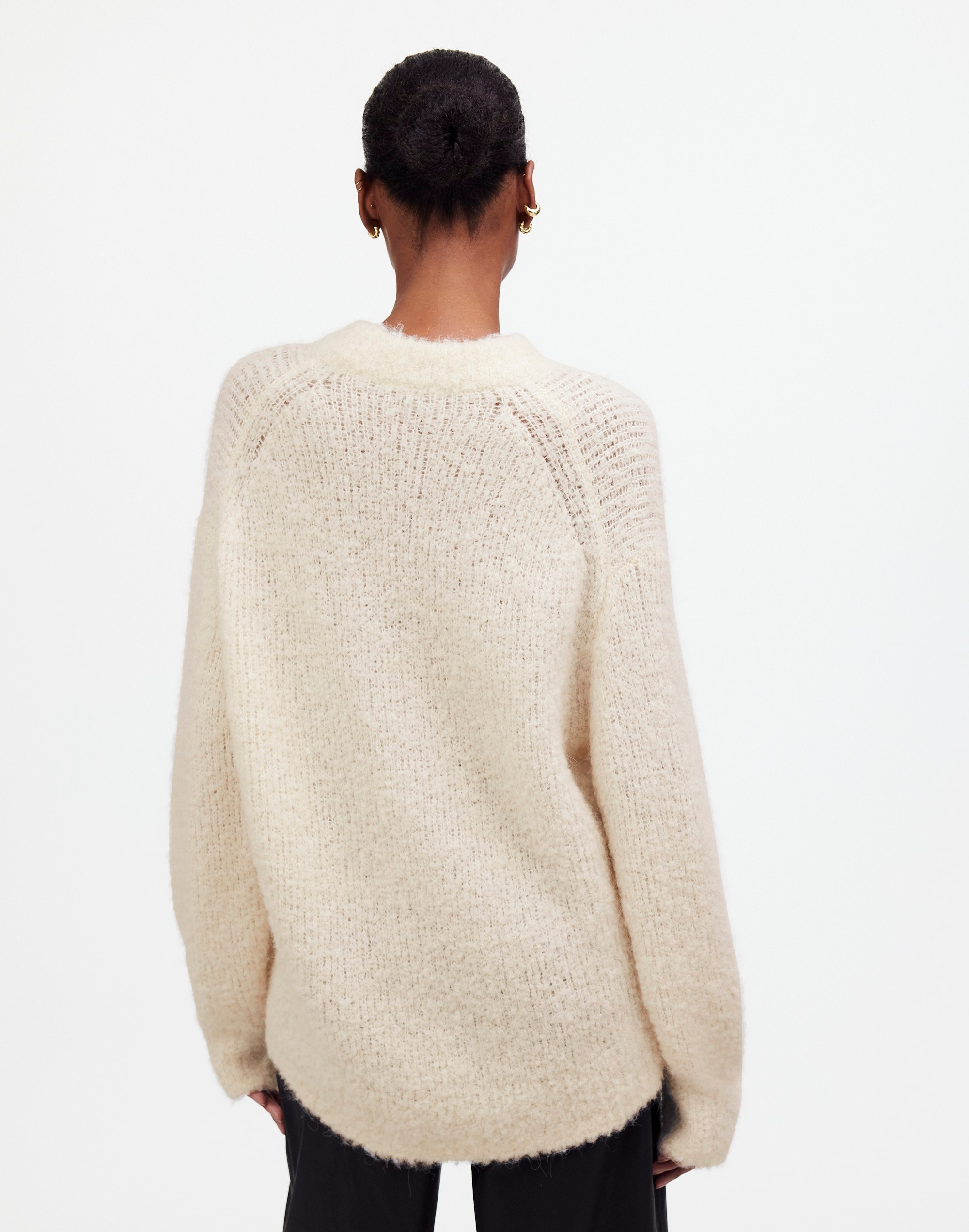 Wool-Alpaca Blend Bouclé-Knit Oversized Sweater | Madewell