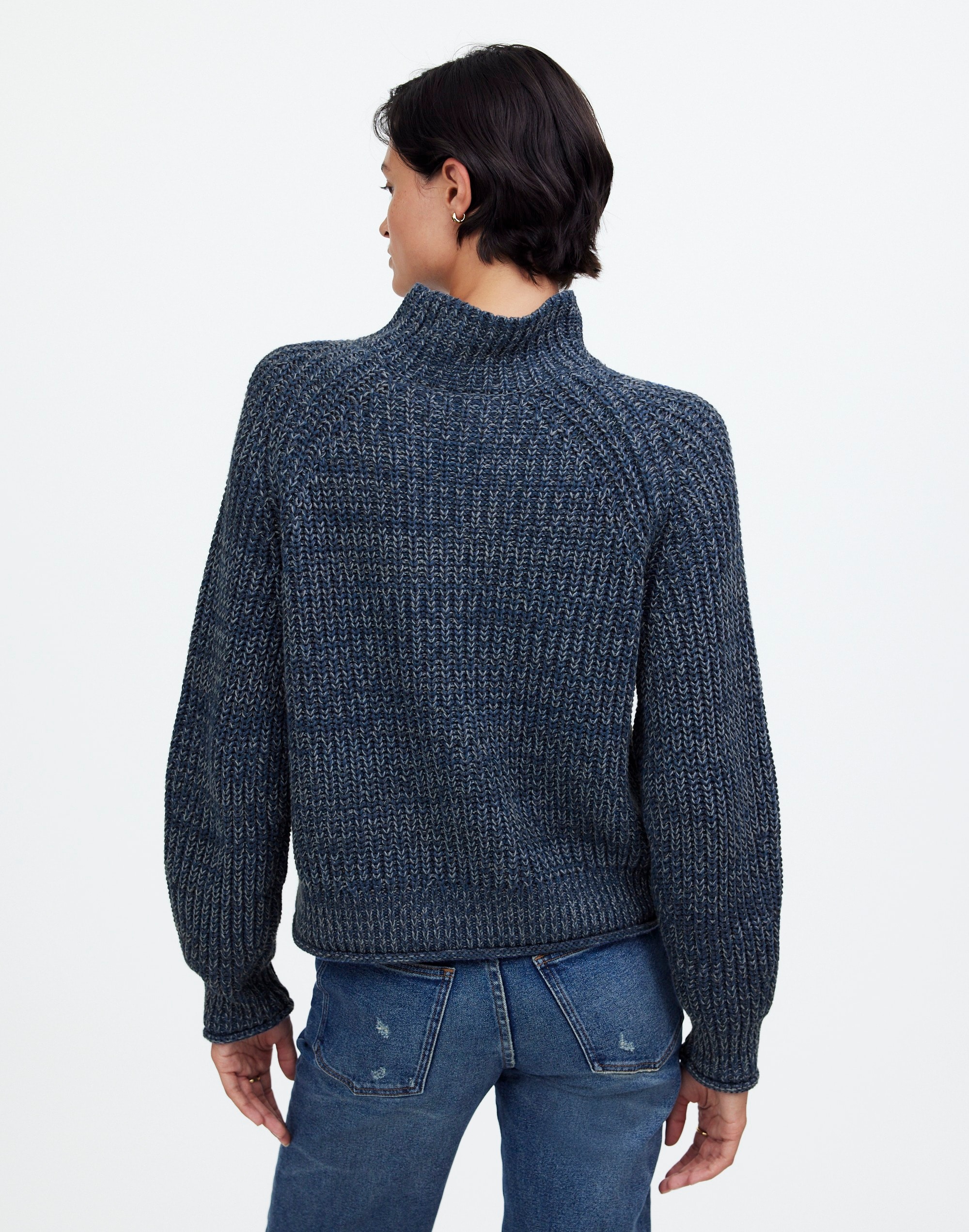 Marled Cotton Mockneck Sweater | Madewell