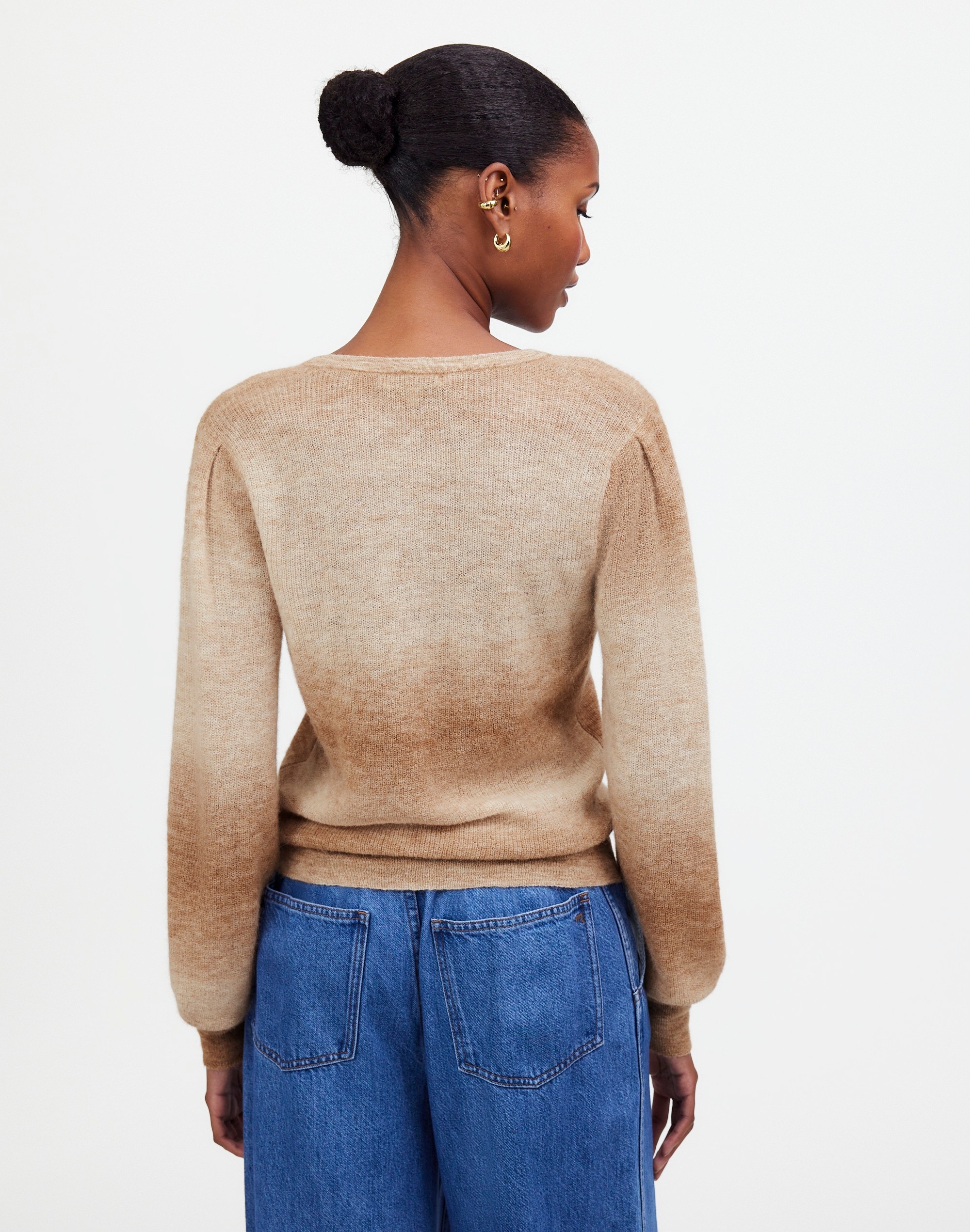 Alpaca-Blend Deep V-Neck Sweater | Madewell