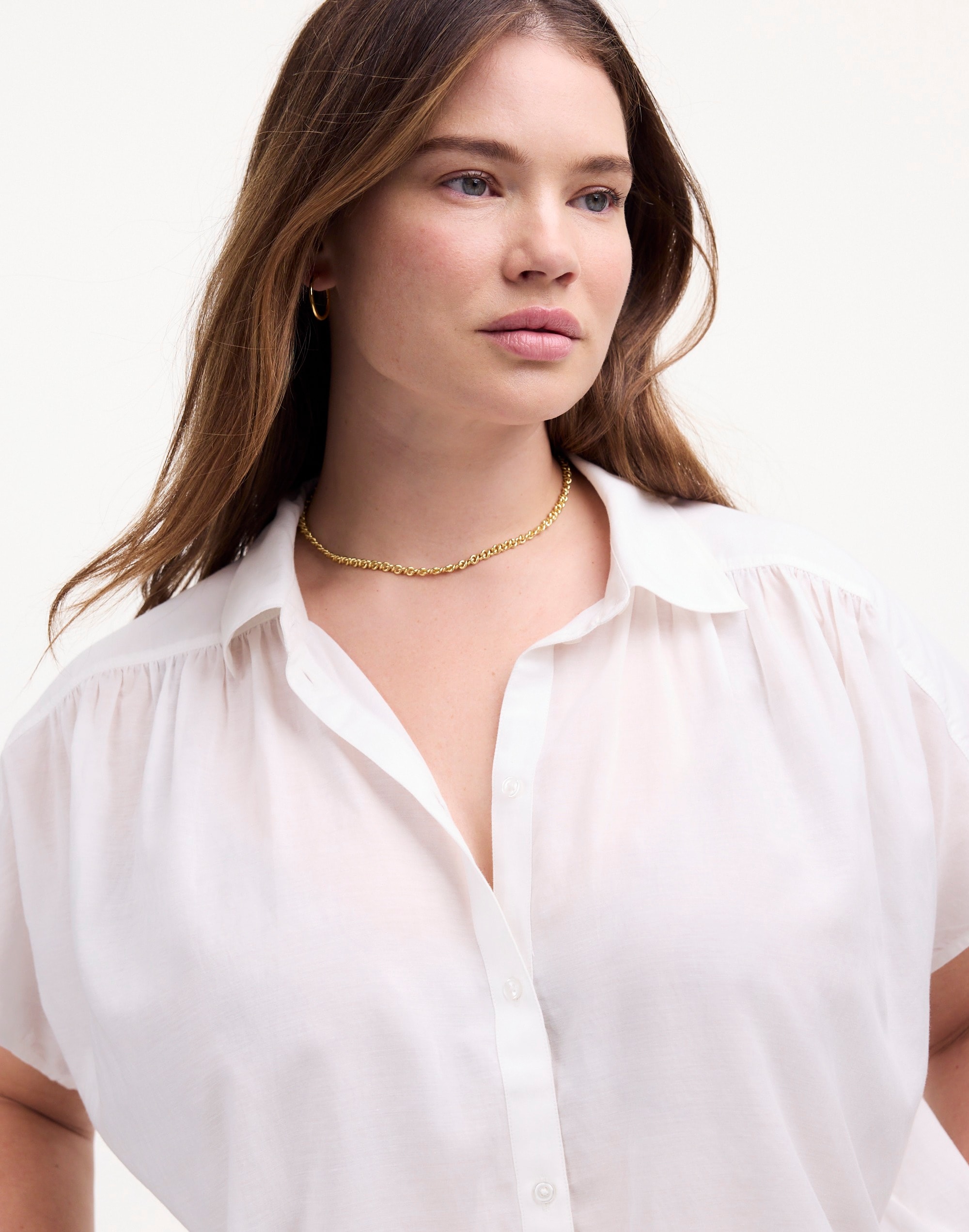 Plus Cap-Sleeve A-Line Top | Madewell