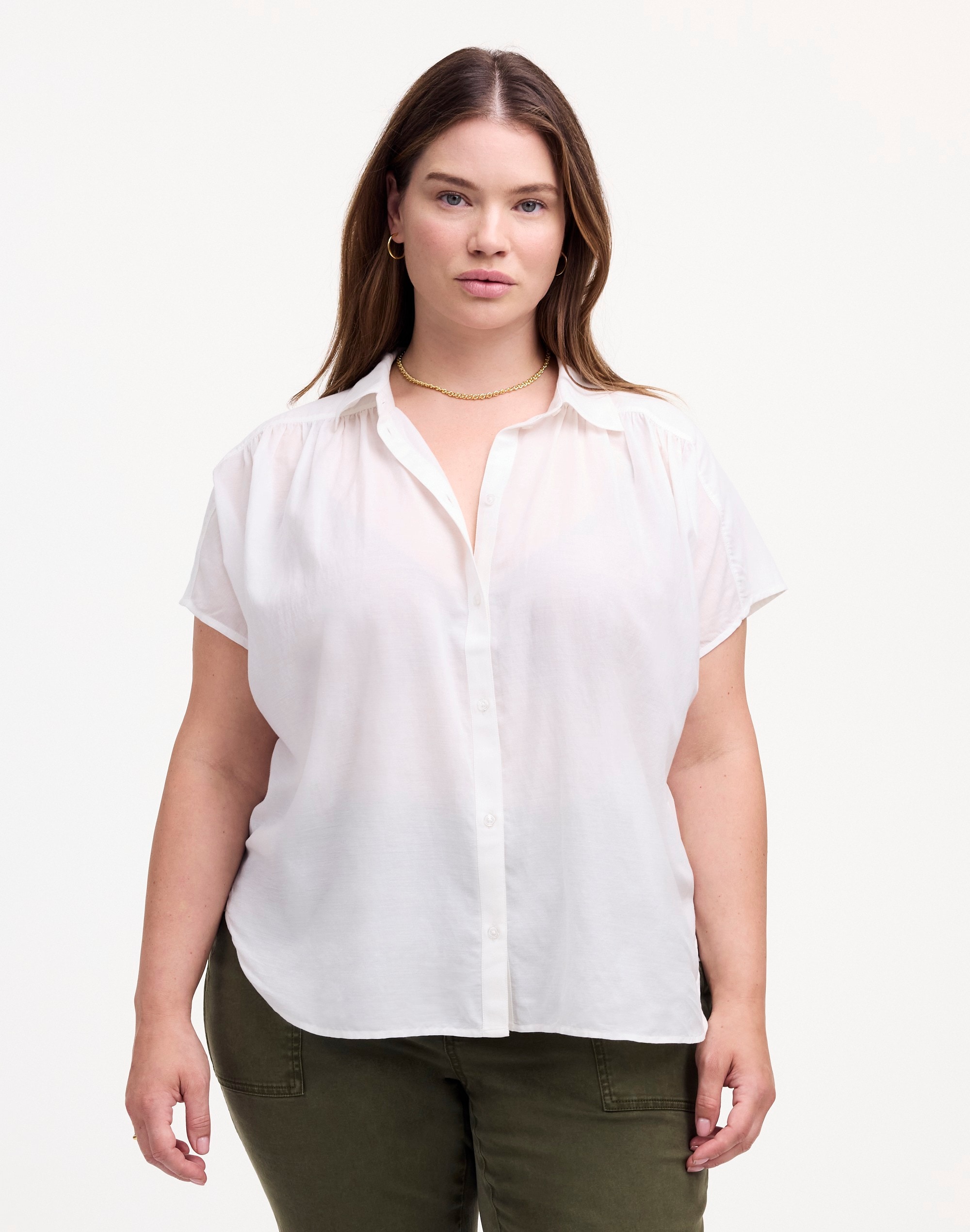 Plus Cap-Sleeve A-Line Top | Madewell