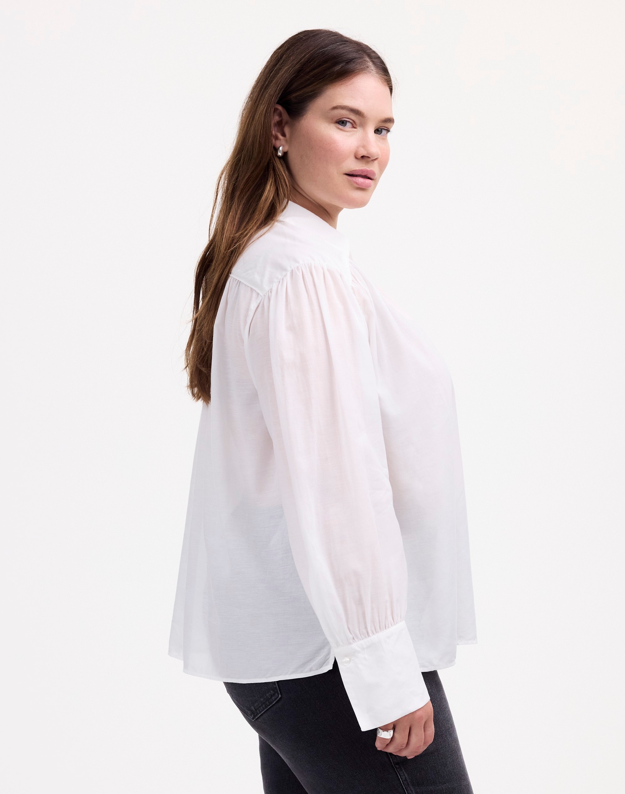 Plus Easy Long-Sleeve Popover Shirt | Madewell