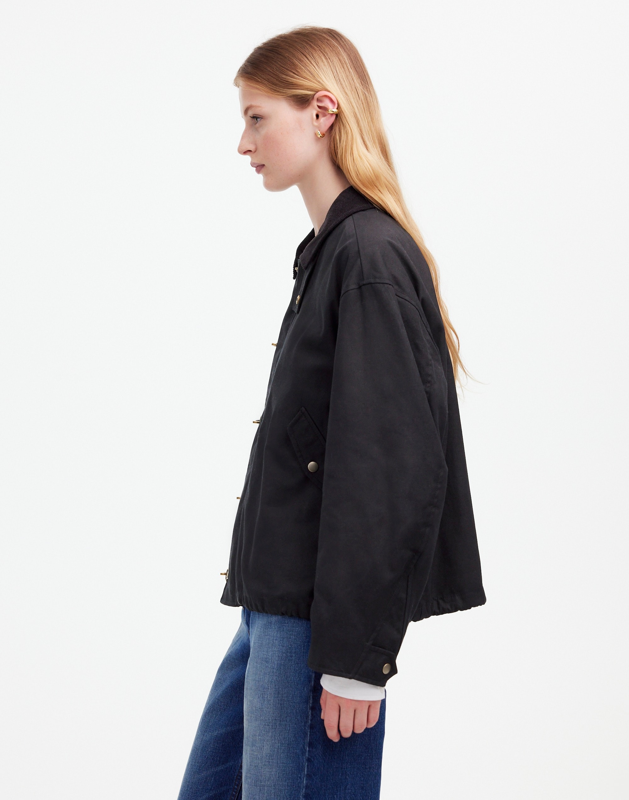 Madewell x Alpha Industries Waxed Cotton Car Coat |