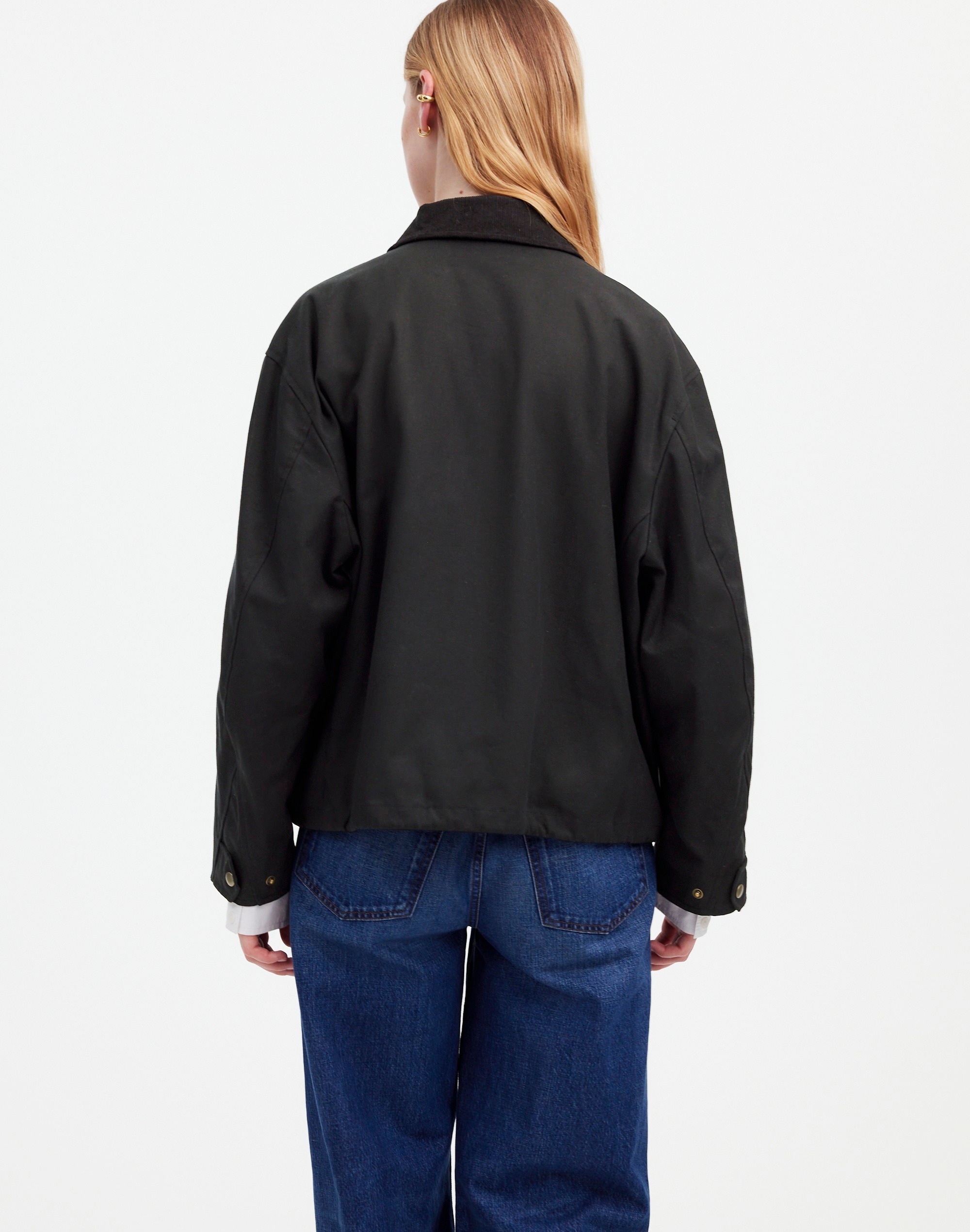 Madewell x Alpha Industries Waxed Cotton Car Coat |